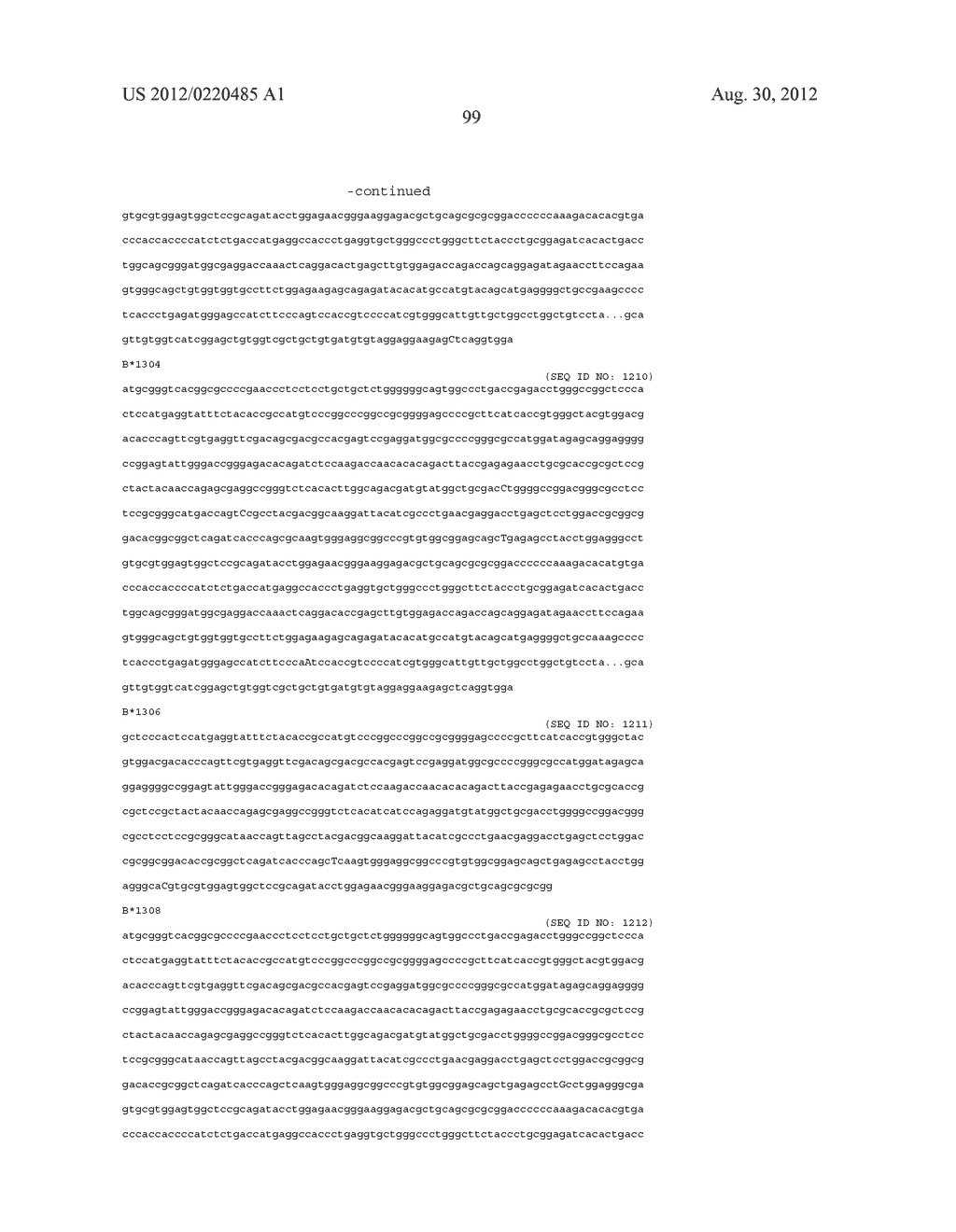 PROBE SET AND METHOD FOR IDENTIFYING HLA ALLELE - diagram, schematic, and image 100