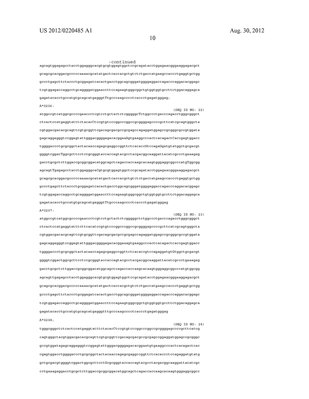 PROBE SET AND METHOD FOR IDENTIFYING HLA ALLELE - diagram, schematic, and image 11