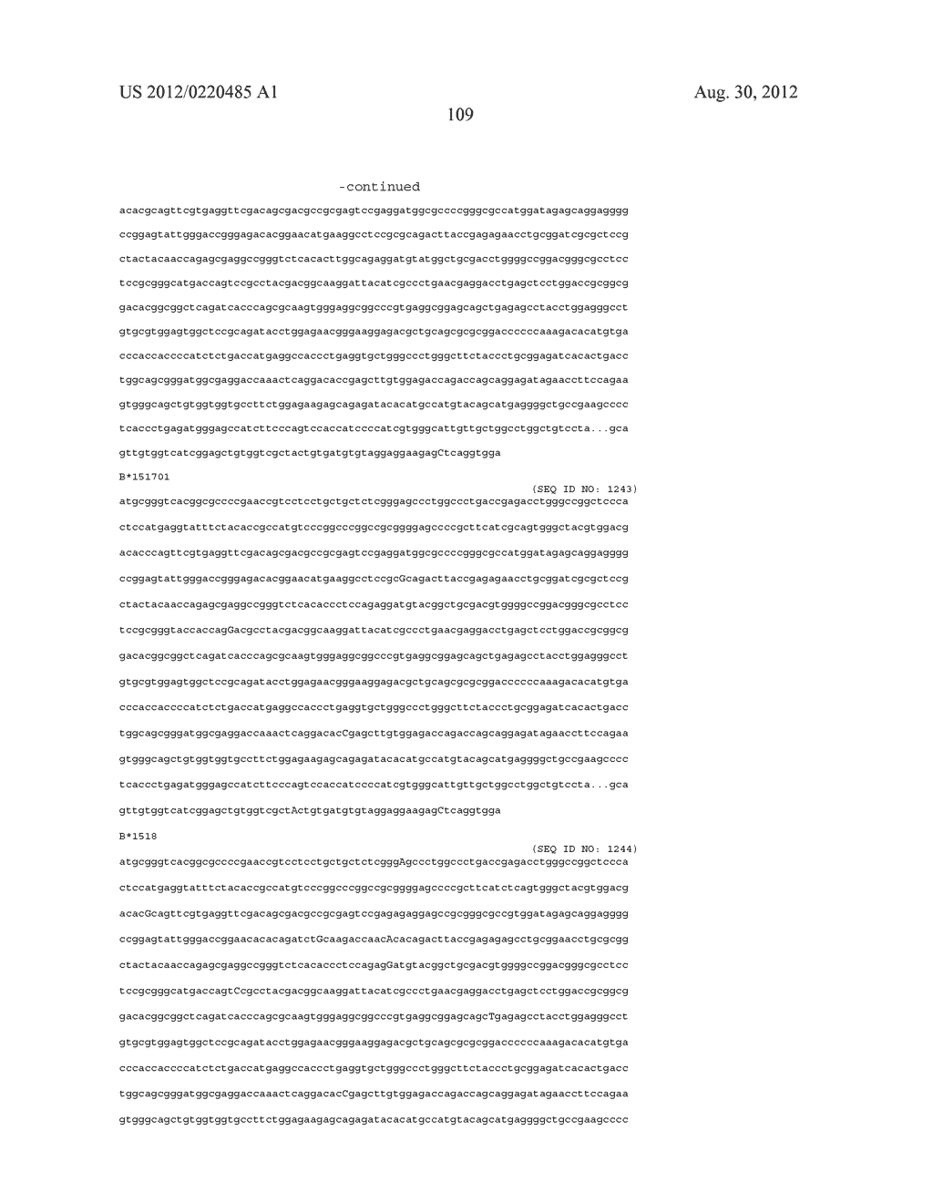 PROBE SET AND METHOD FOR IDENTIFYING HLA ALLELE - diagram, schematic, and image 110