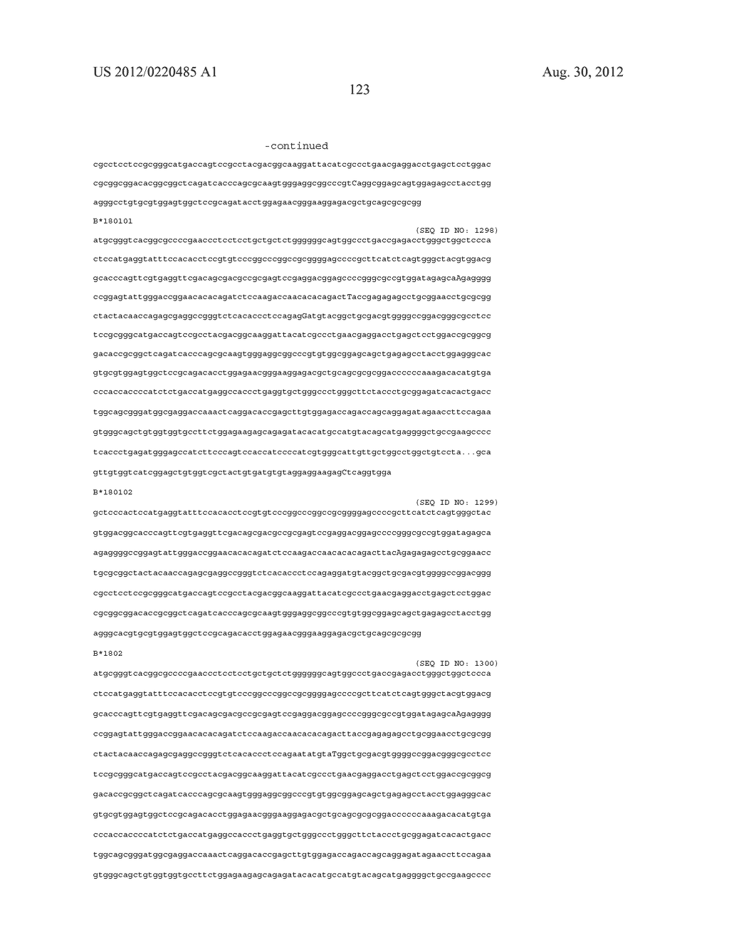 PROBE SET AND METHOD FOR IDENTIFYING HLA ALLELE - diagram, schematic, and image 124