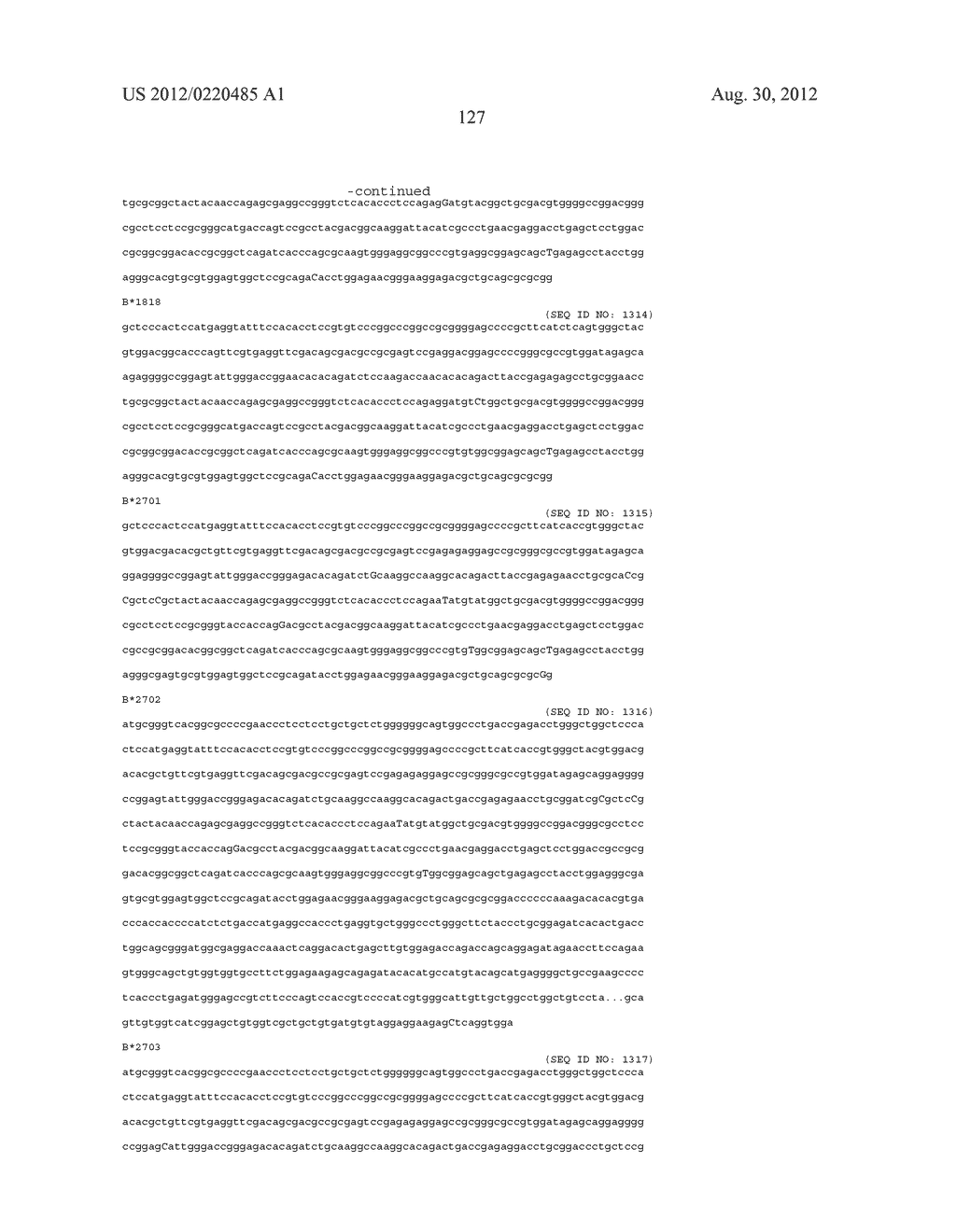 PROBE SET AND METHOD FOR IDENTIFYING HLA ALLELE - diagram, schematic, and image 128