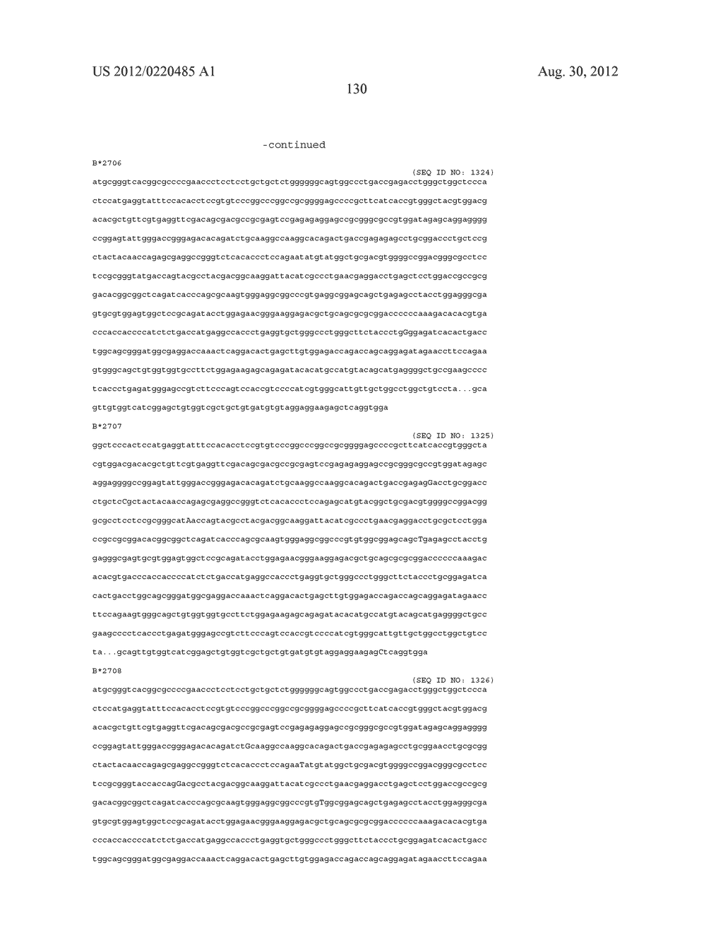 PROBE SET AND METHOD FOR IDENTIFYING HLA ALLELE - diagram, schematic, and image 131