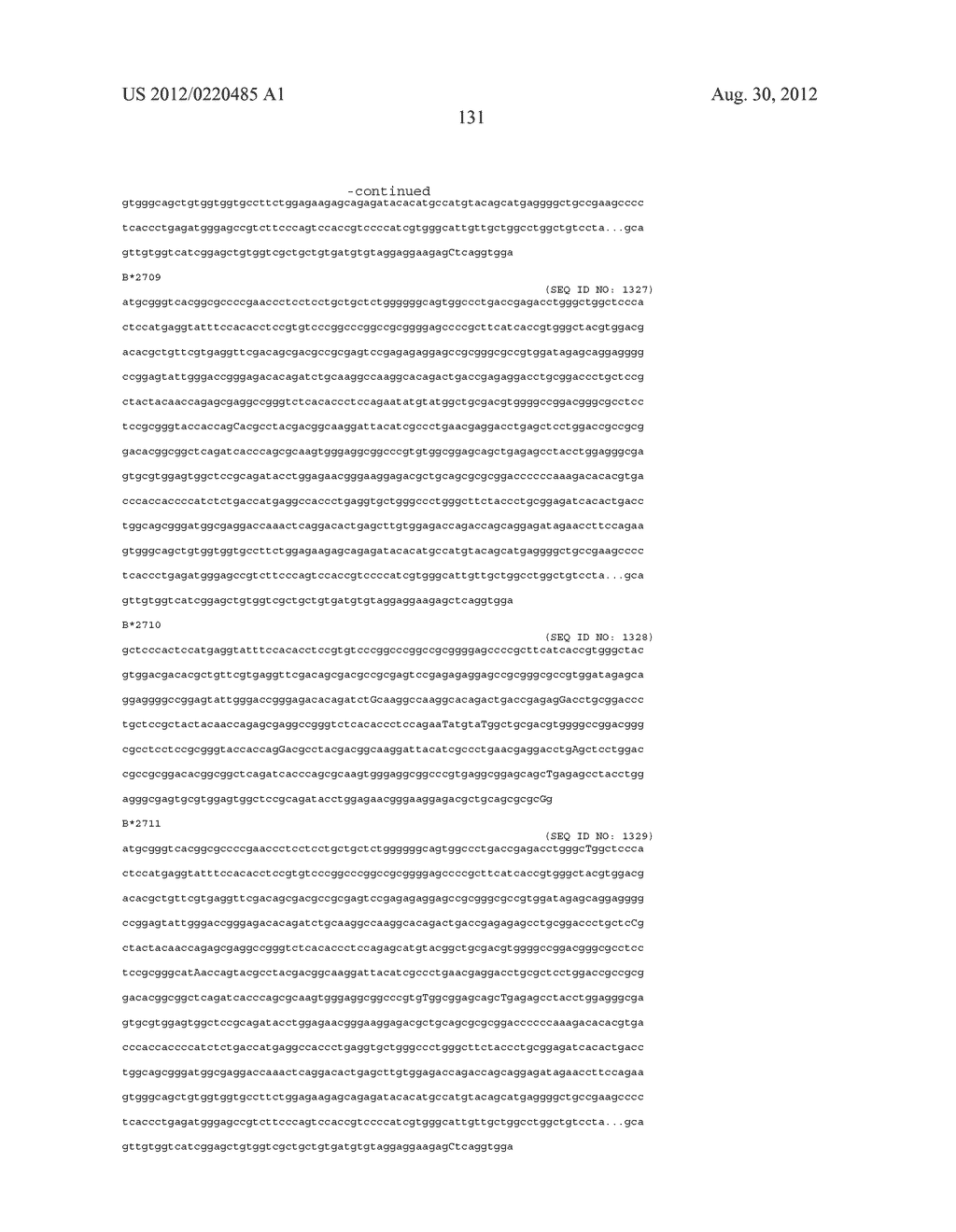 PROBE SET AND METHOD FOR IDENTIFYING HLA ALLELE - diagram, schematic, and image 132