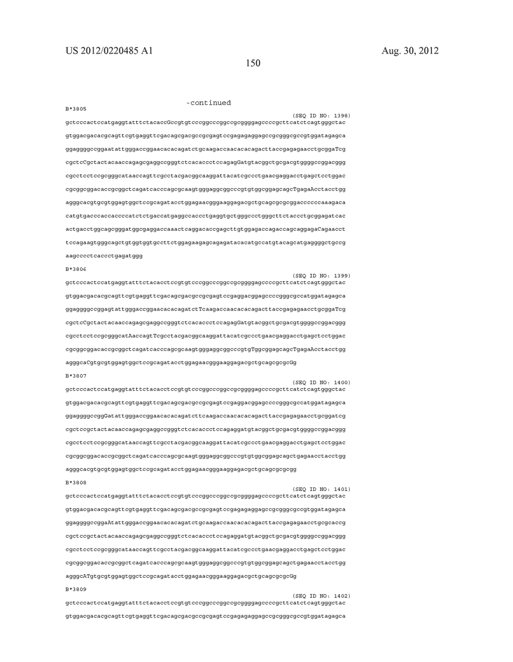 PROBE SET AND METHOD FOR IDENTIFYING HLA ALLELE - diagram, schematic, and image 151