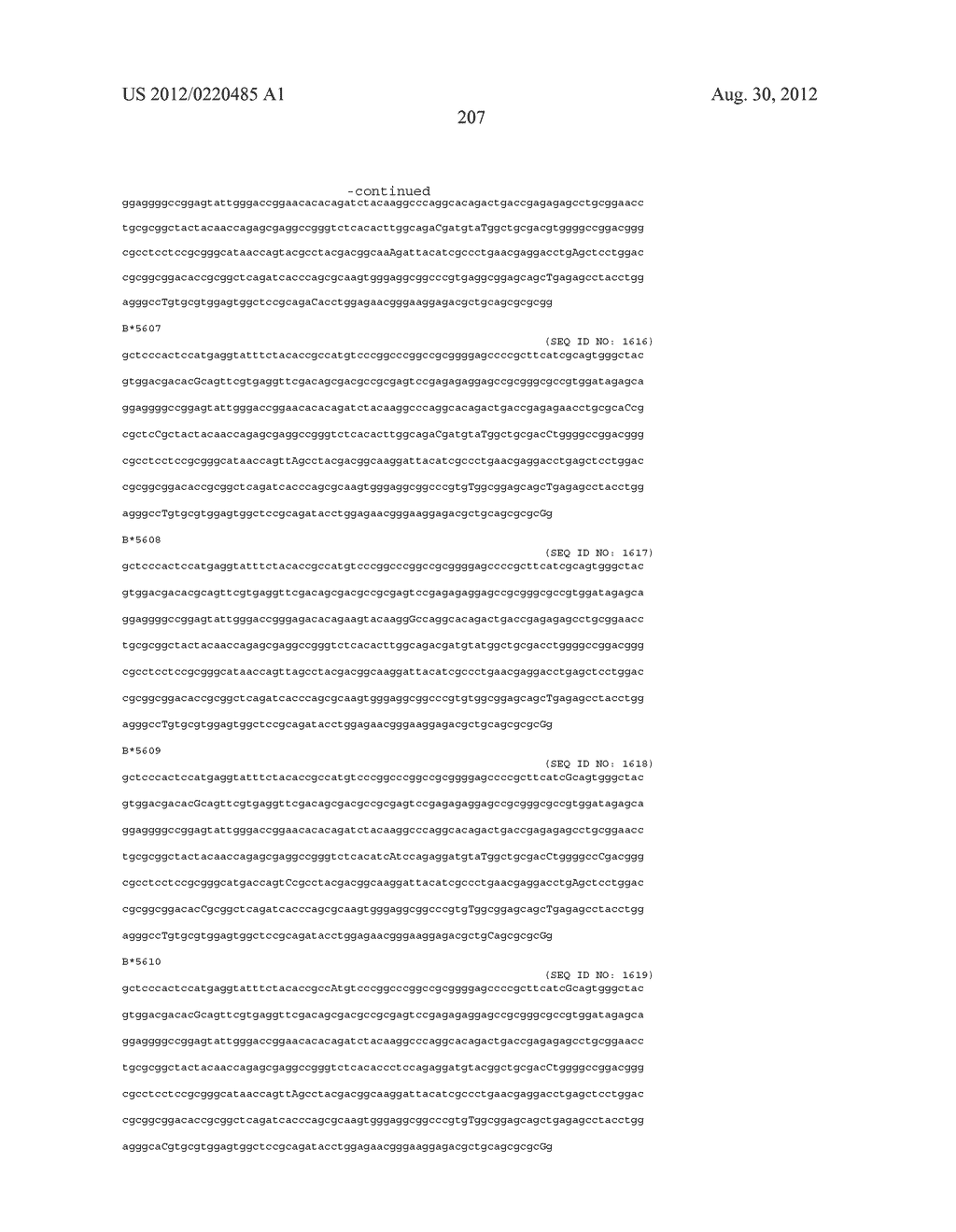 PROBE SET AND METHOD FOR IDENTIFYING HLA ALLELE - diagram, schematic, and image 208