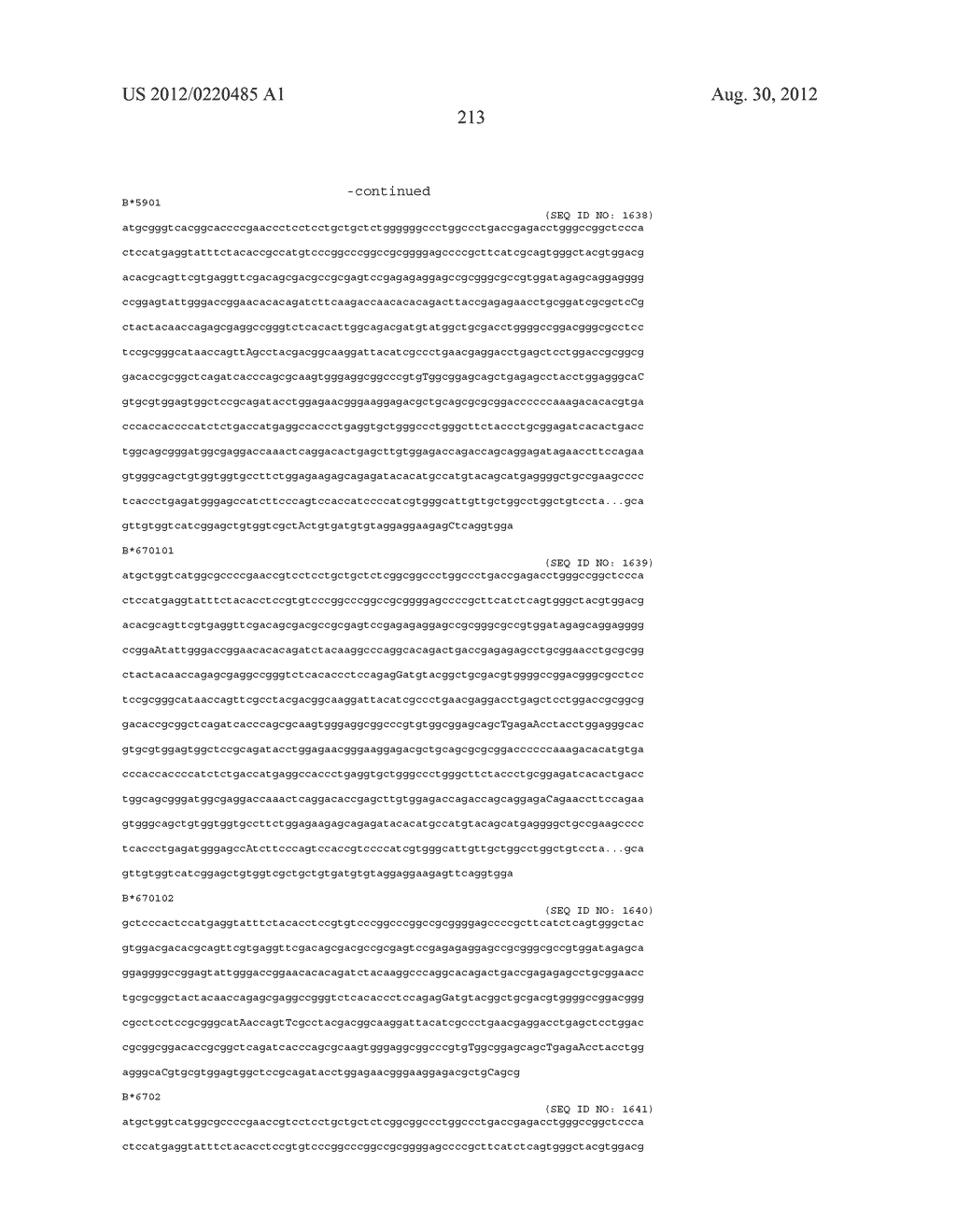 PROBE SET AND METHOD FOR IDENTIFYING HLA ALLELE - diagram, schematic, and image 214