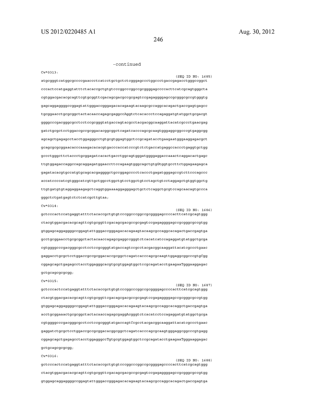 PROBE SET AND METHOD FOR IDENTIFYING HLA ALLELE - diagram, schematic, and image 247