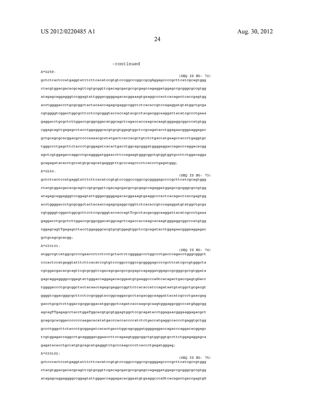 PROBE SET AND METHOD FOR IDENTIFYING HLA ALLELE - diagram, schematic, and image 25