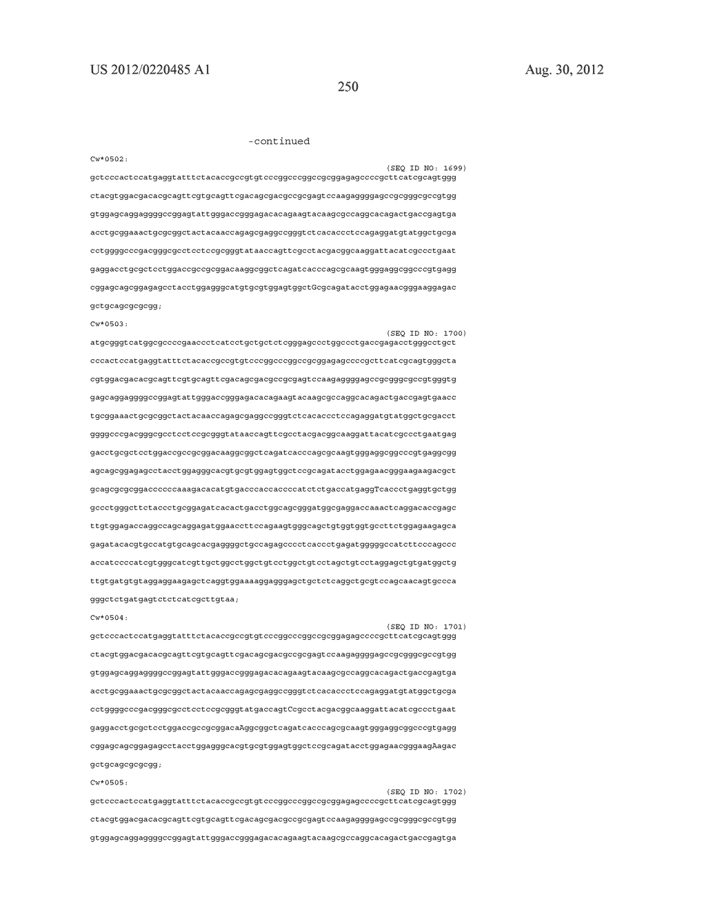 PROBE SET AND METHOD FOR IDENTIFYING HLA ALLELE - diagram, schematic, and image 251