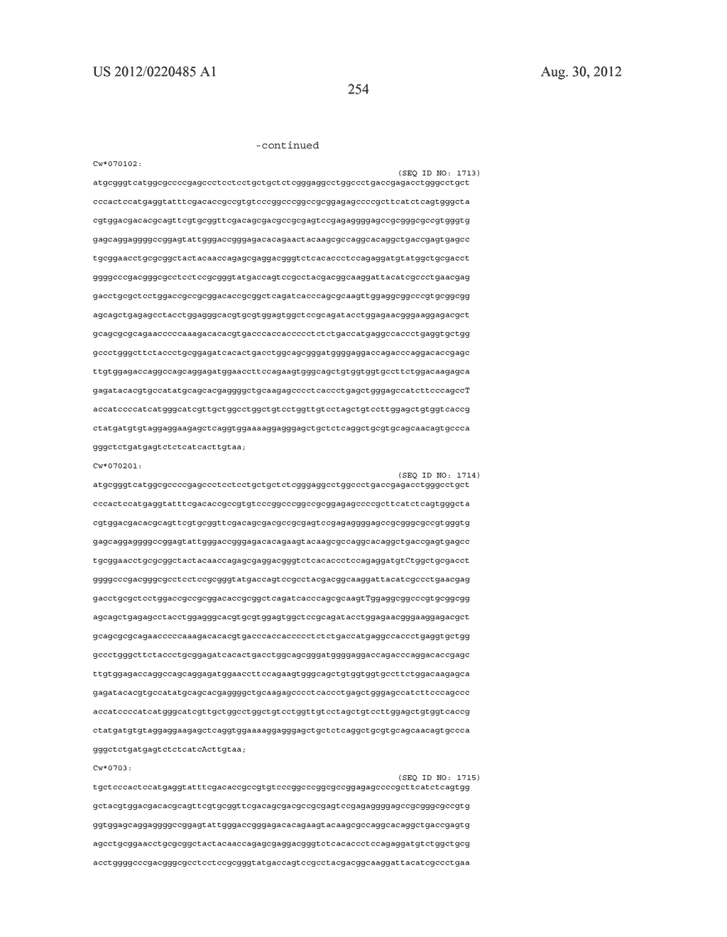 PROBE SET AND METHOD FOR IDENTIFYING HLA ALLELE - diagram, schematic, and image 255