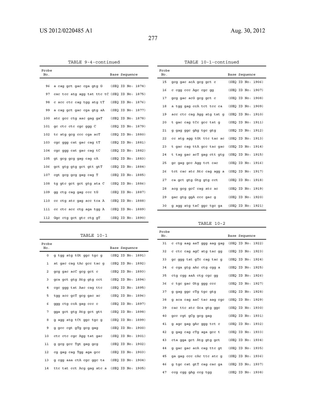 PROBE SET AND METHOD FOR IDENTIFYING HLA ALLELE - diagram, schematic, and image 278