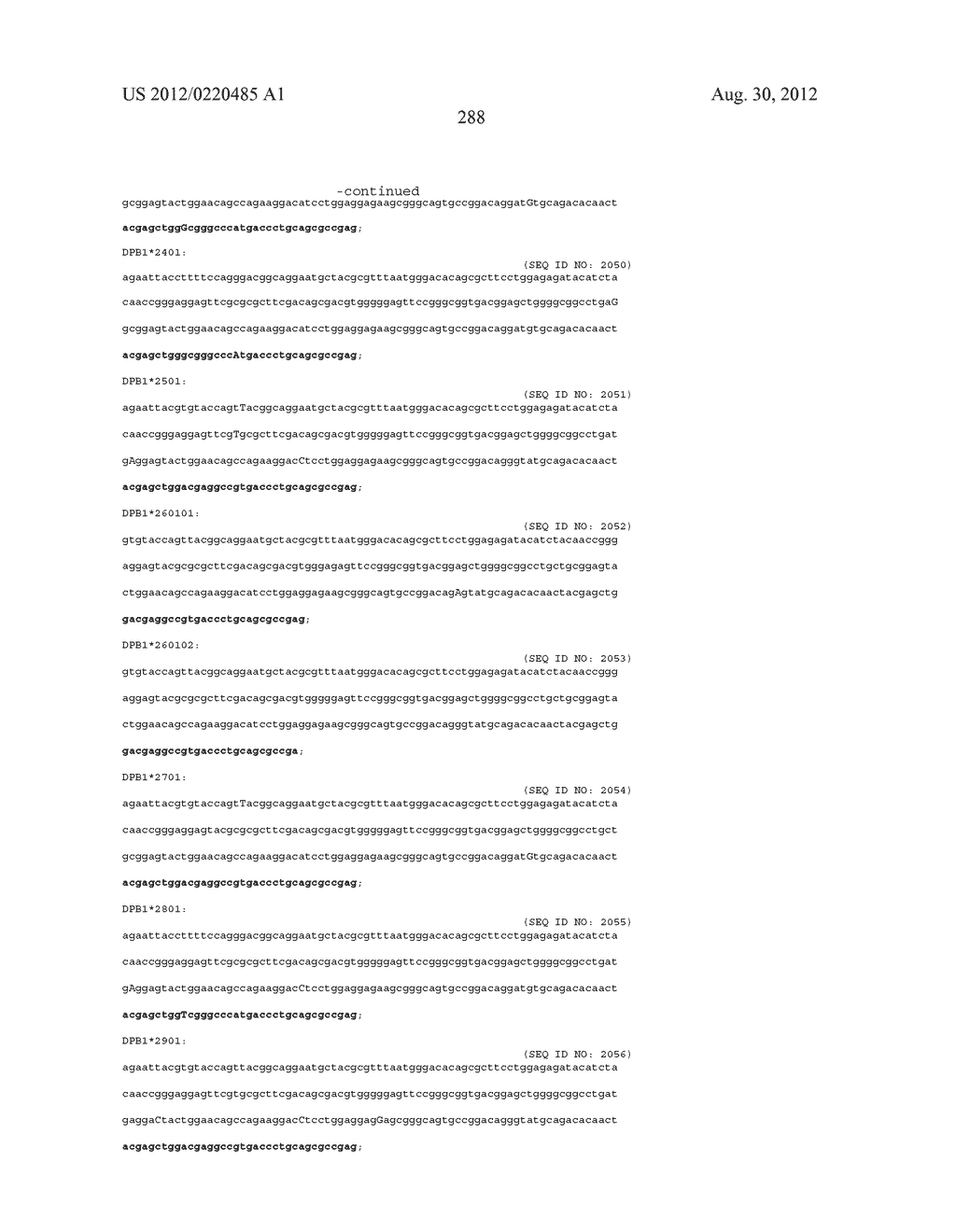 PROBE SET AND METHOD FOR IDENTIFYING HLA ALLELE - diagram, schematic, and image 289