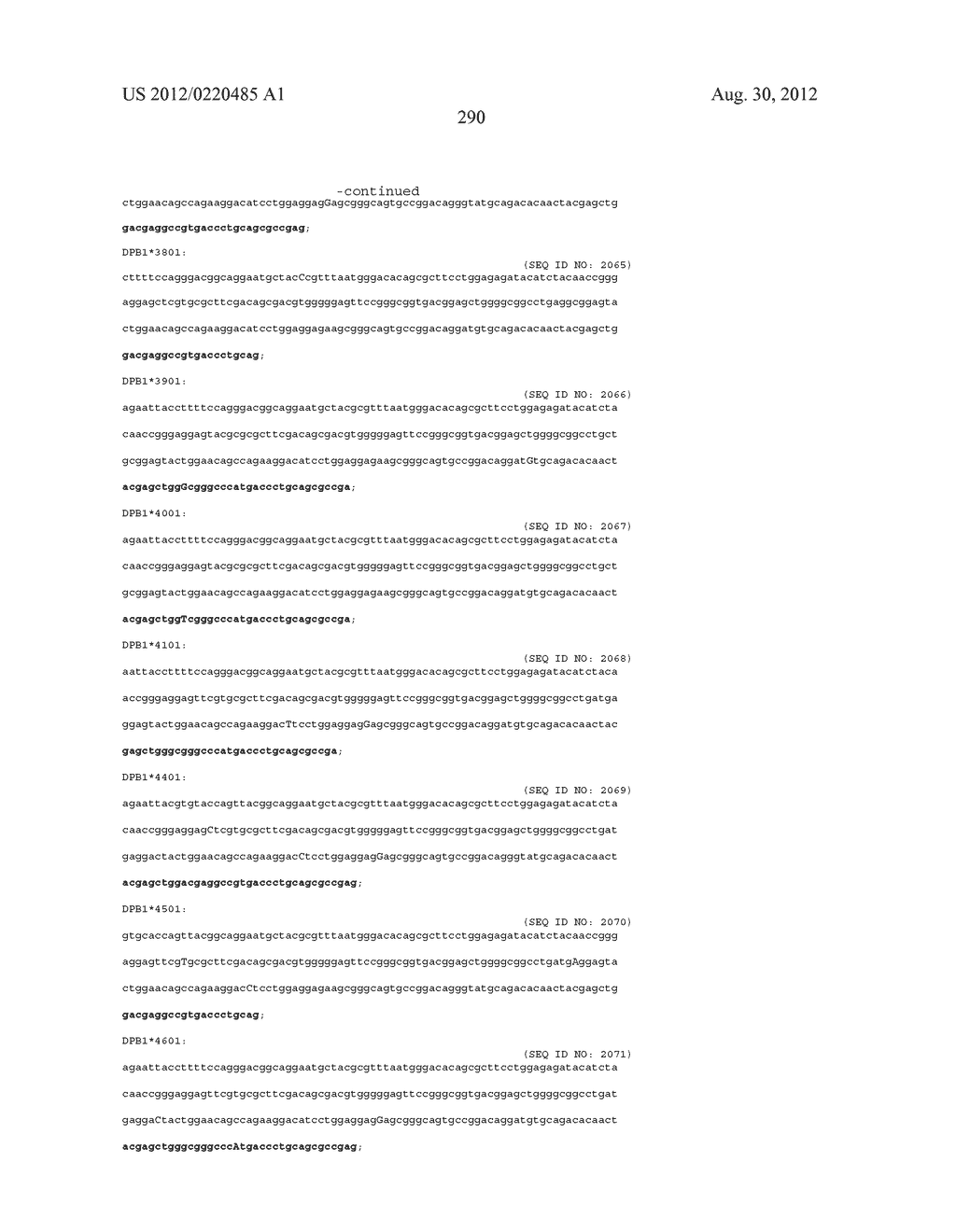 PROBE SET AND METHOD FOR IDENTIFYING HLA ALLELE - diagram, schematic, and image 291