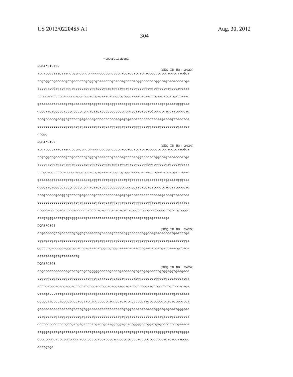 PROBE SET AND METHOD FOR IDENTIFYING HLA ALLELE - diagram, schematic, and image 305