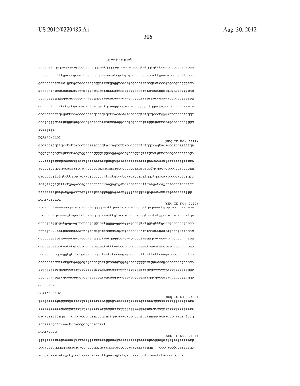 PROBE SET AND METHOD FOR IDENTIFYING HLA ALLELE - diagram, schematic, and image 307