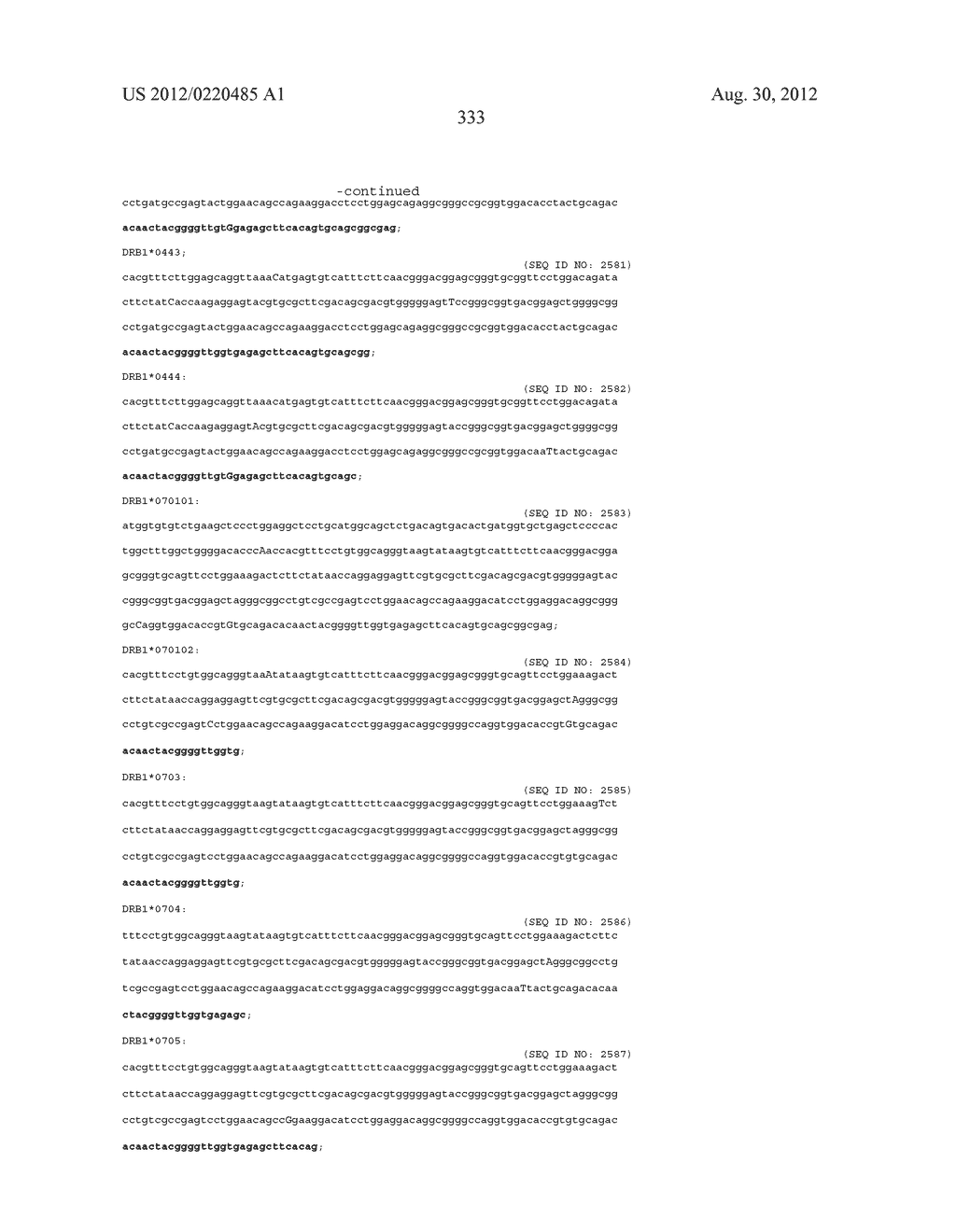 PROBE SET AND METHOD FOR IDENTIFYING HLA ALLELE - diagram, schematic, and image 334