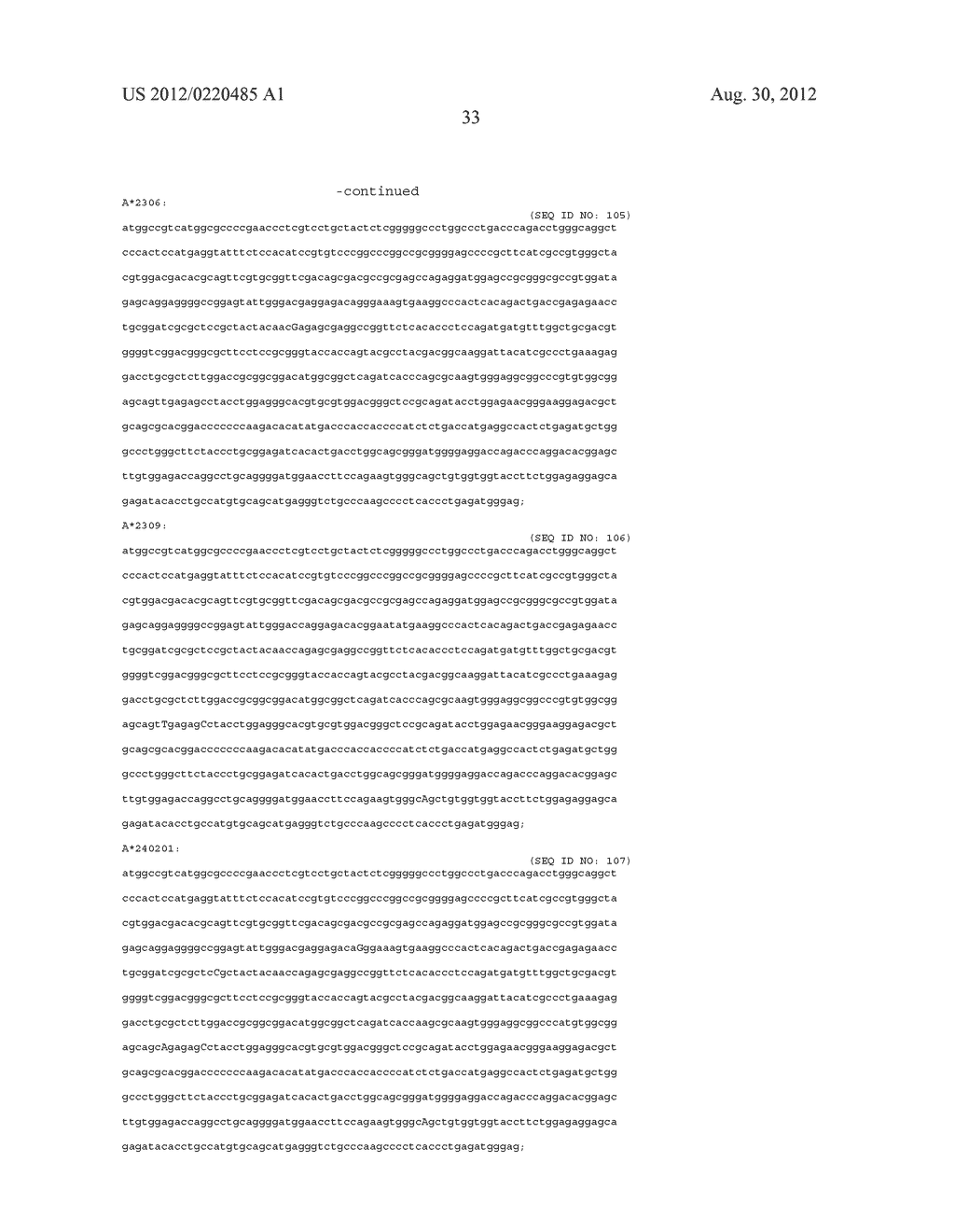 PROBE SET AND METHOD FOR IDENTIFYING HLA ALLELE - diagram, schematic, and image 34