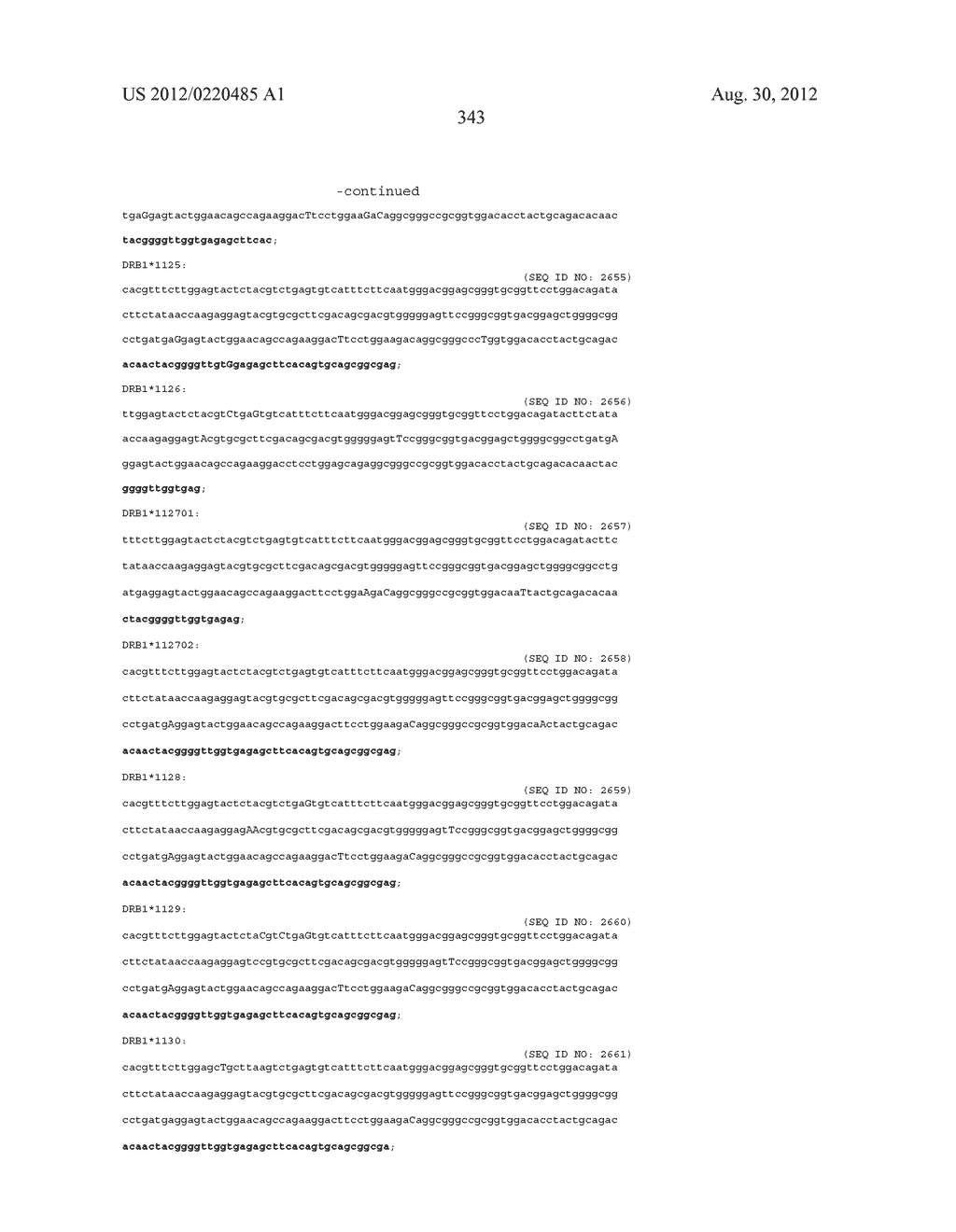 PROBE SET AND METHOD FOR IDENTIFYING HLA ALLELE - diagram, schematic, and image 344