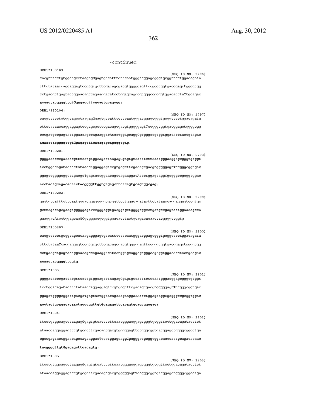 PROBE SET AND METHOD FOR IDENTIFYING HLA ALLELE - diagram, schematic, and image 363