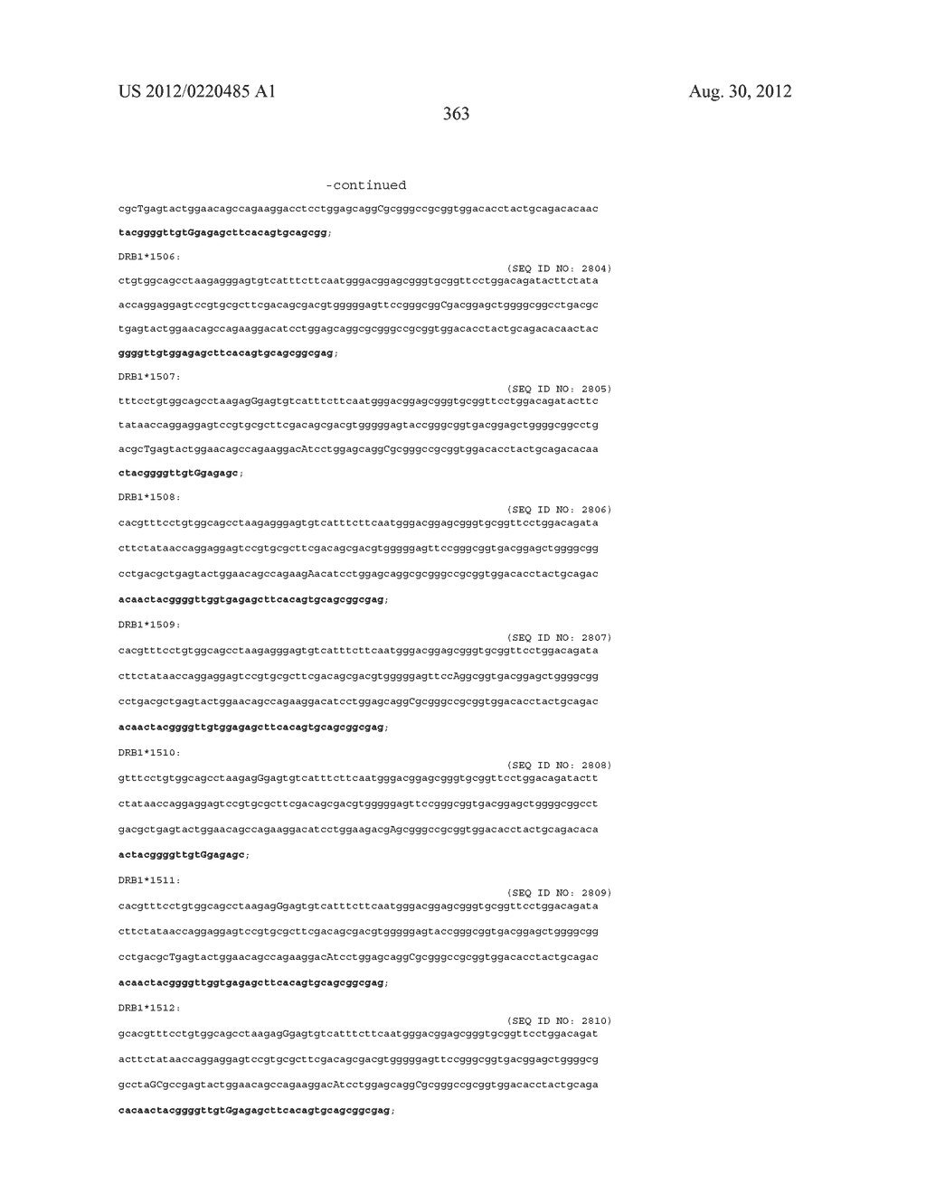 PROBE SET AND METHOD FOR IDENTIFYING HLA ALLELE - diagram, schematic, and image 364