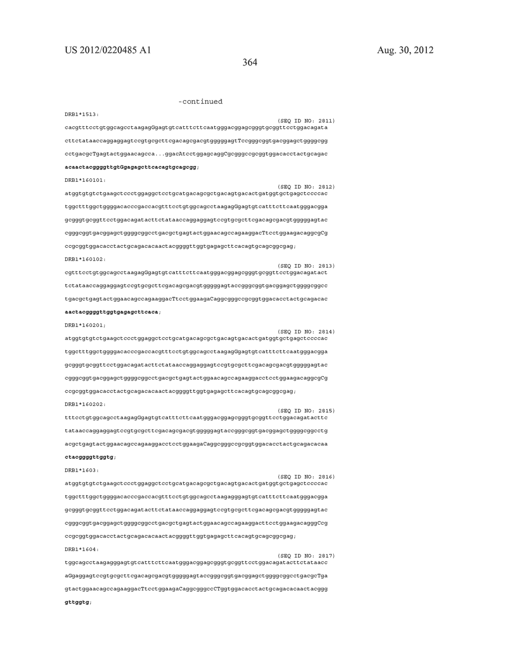 PROBE SET AND METHOD FOR IDENTIFYING HLA ALLELE - diagram, schematic, and image 365