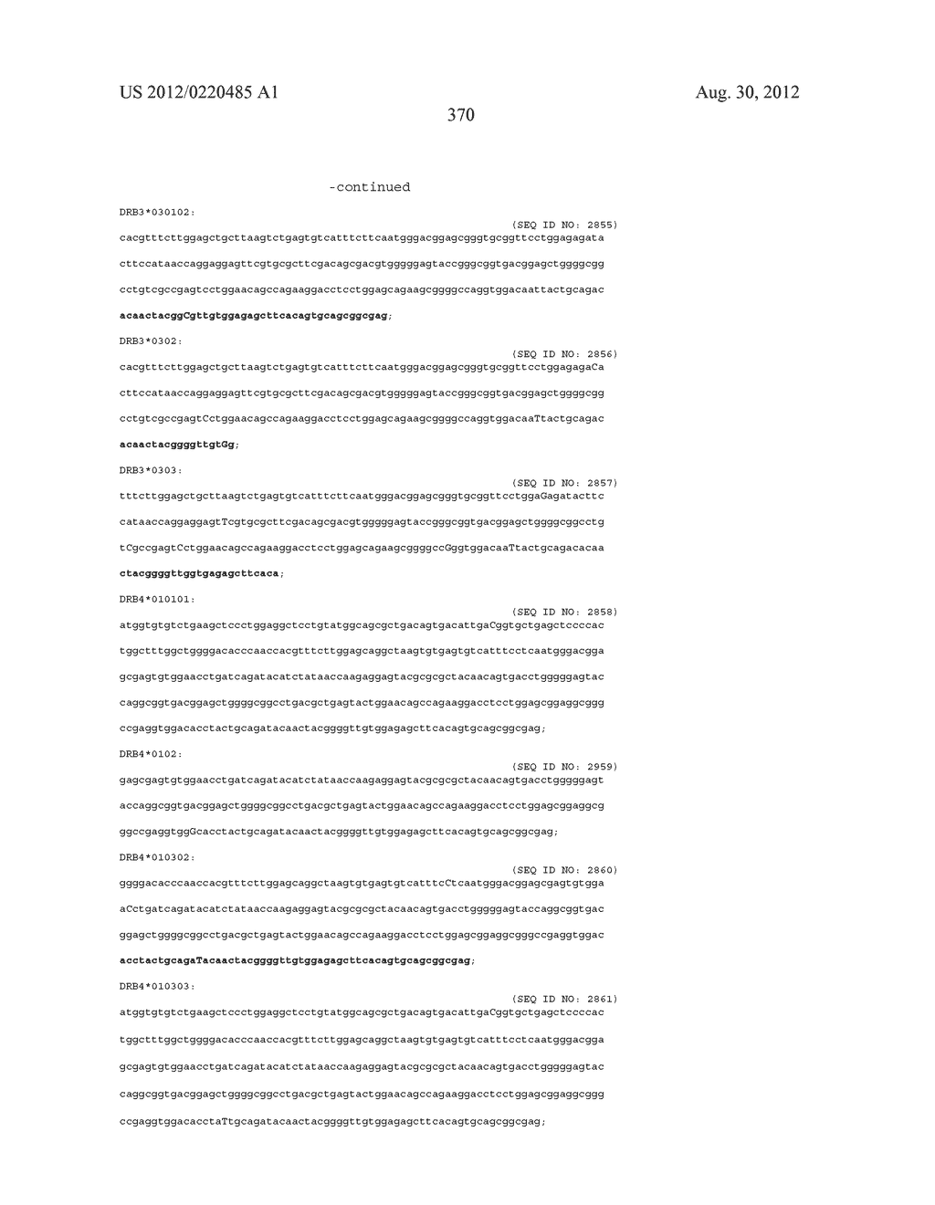 PROBE SET AND METHOD FOR IDENTIFYING HLA ALLELE - diagram, schematic, and image 371