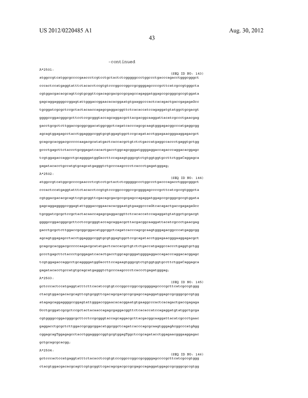 PROBE SET AND METHOD FOR IDENTIFYING HLA ALLELE - diagram, schematic, and image 44