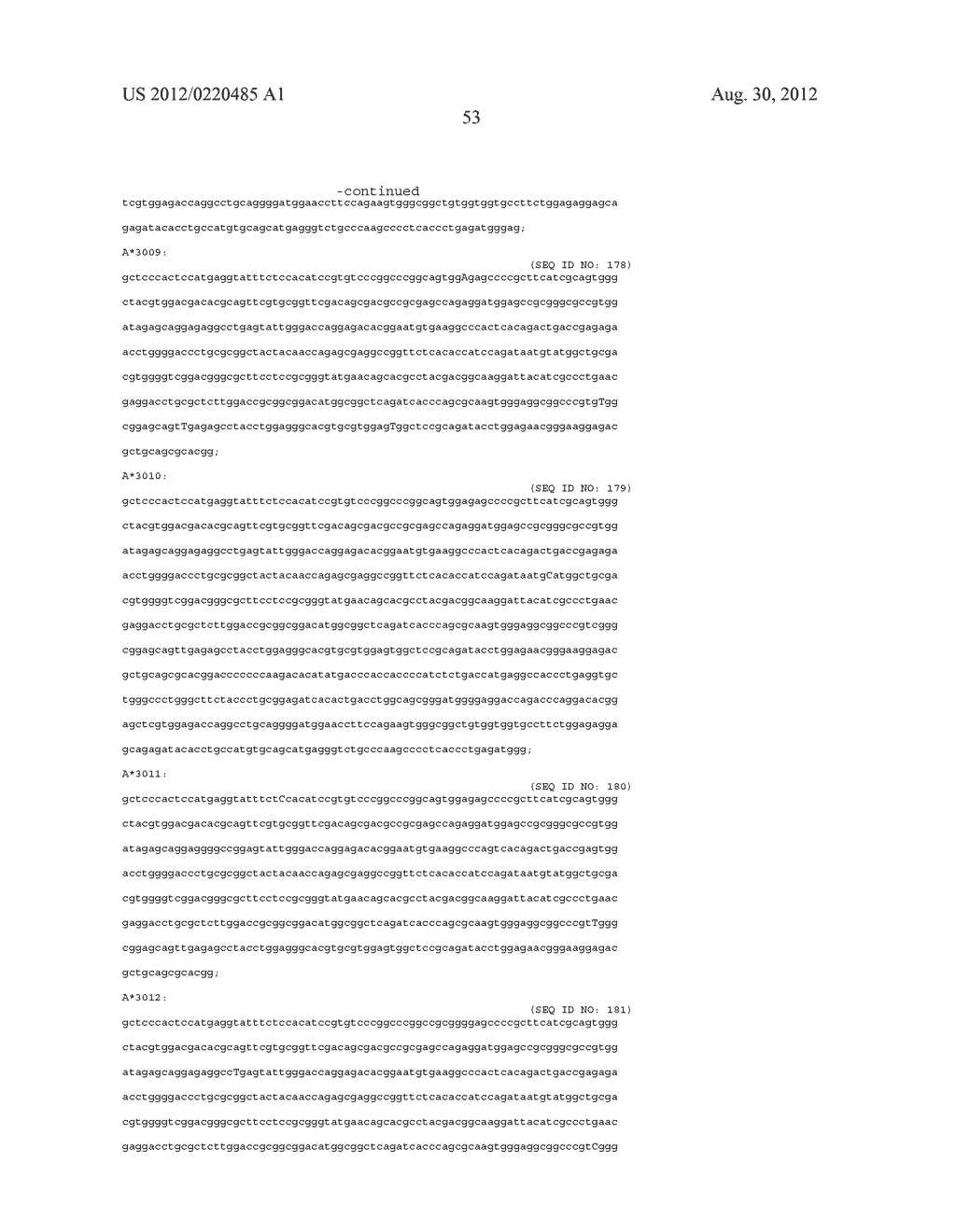 PROBE SET AND METHOD FOR IDENTIFYING HLA ALLELE - diagram, schematic, and image 54