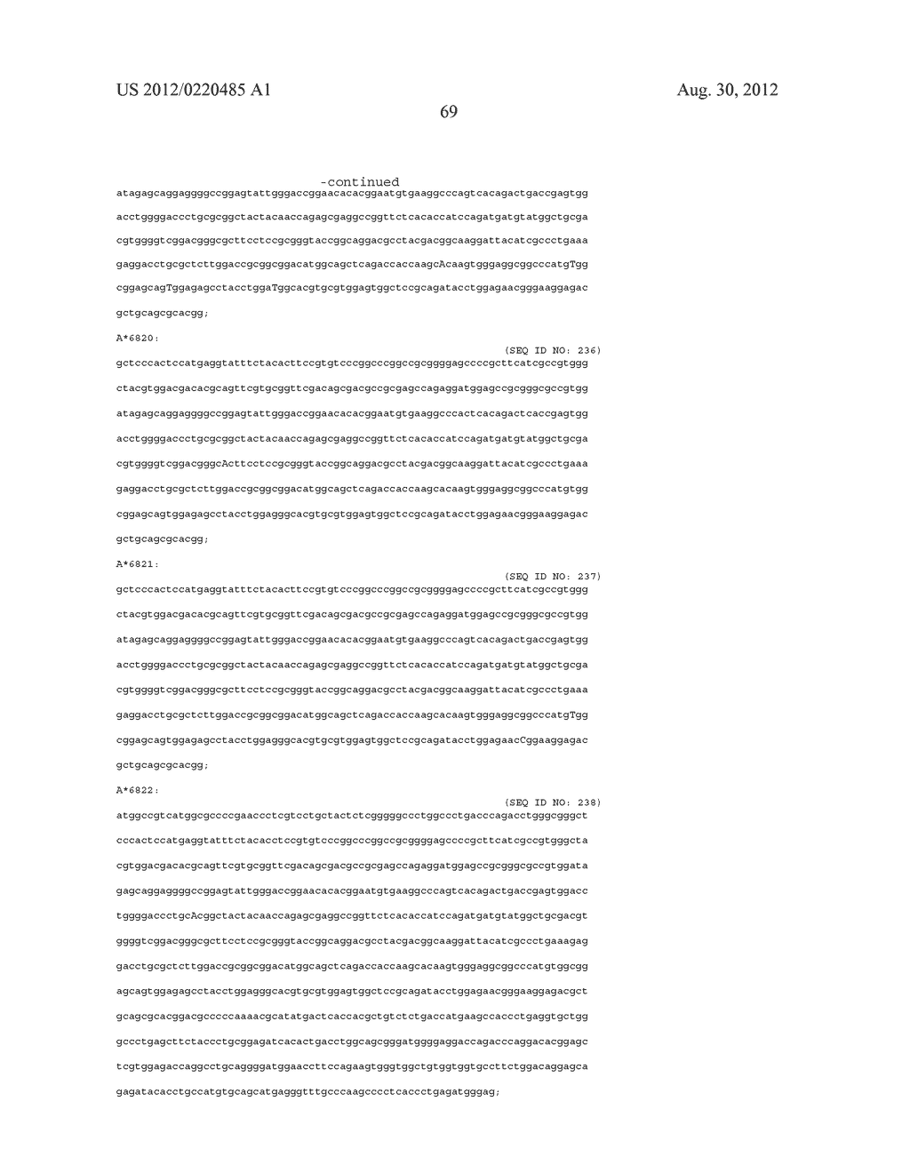 PROBE SET AND METHOD FOR IDENTIFYING HLA ALLELE - diagram, schematic, and image 70