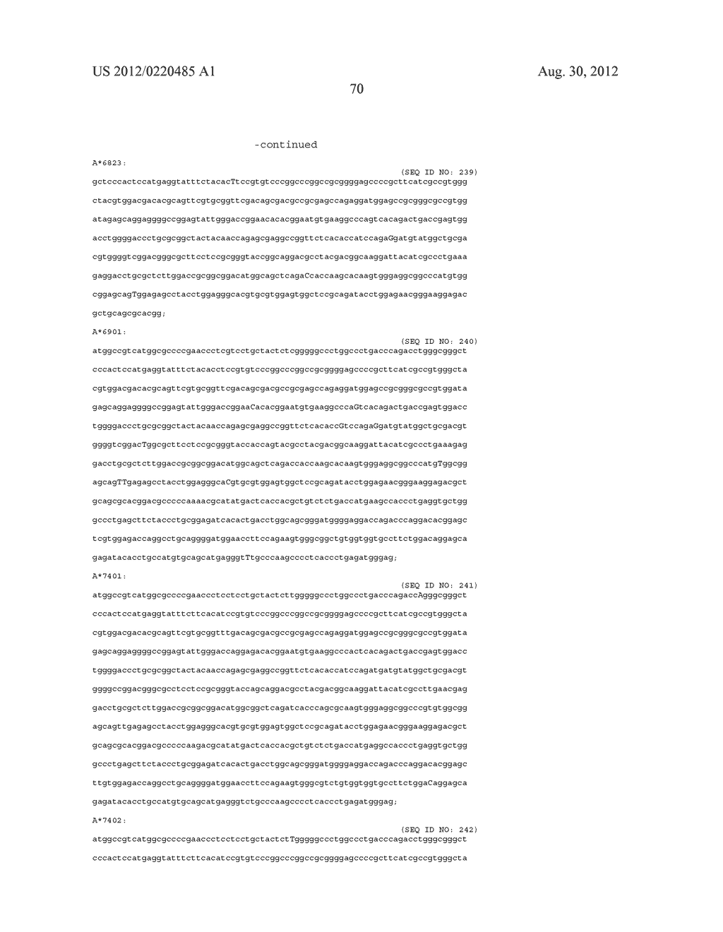 PROBE SET AND METHOD FOR IDENTIFYING HLA ALLELE - diagram, schematic, and image 71