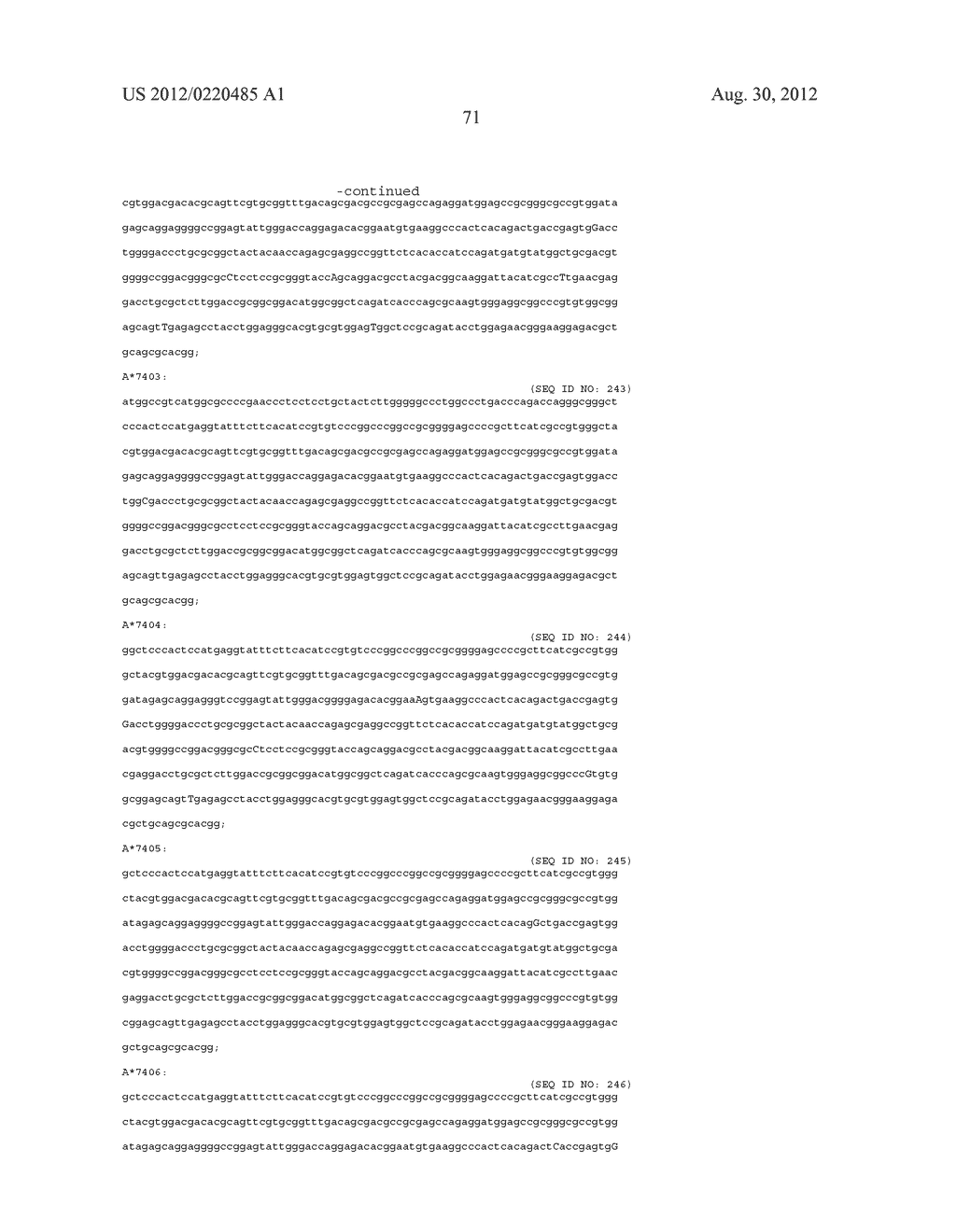 PROBE SET AND METHOD FOR IDENTIFYING HLA ALLELE - diagram, schematic, and image 72