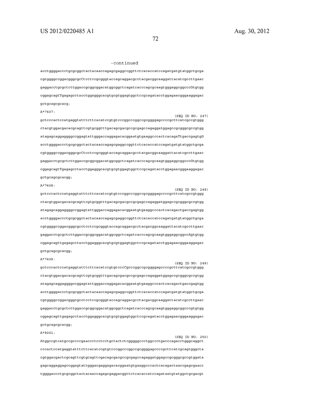 PROBE SET AND METHOD FOR IDENTIFYING HLA ALLELE - diagram, schematic, and image 73