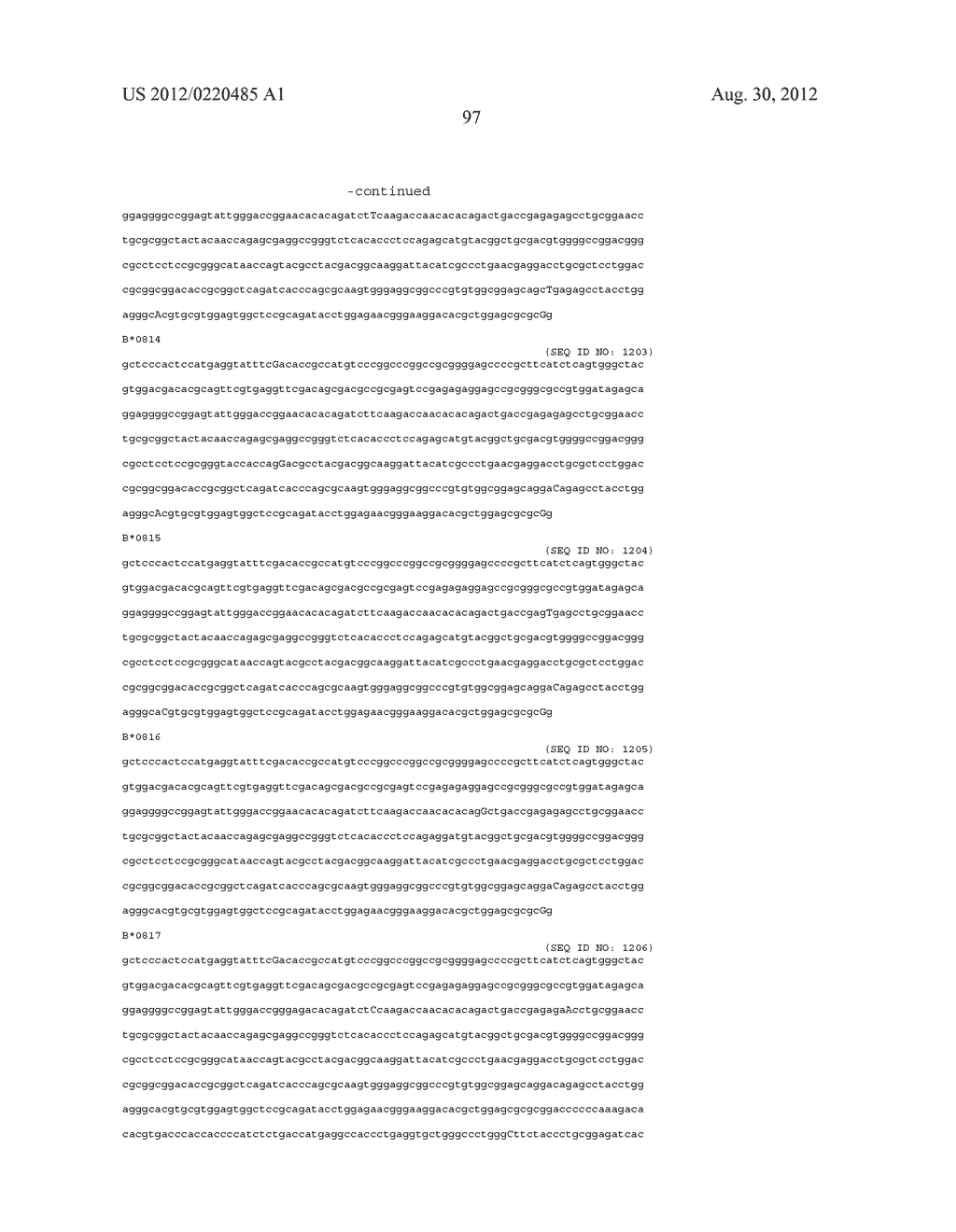 PROBE SET AND METHOD FOR IDENTIFYING HLA ALLELE - diagram, schematic, and image 98