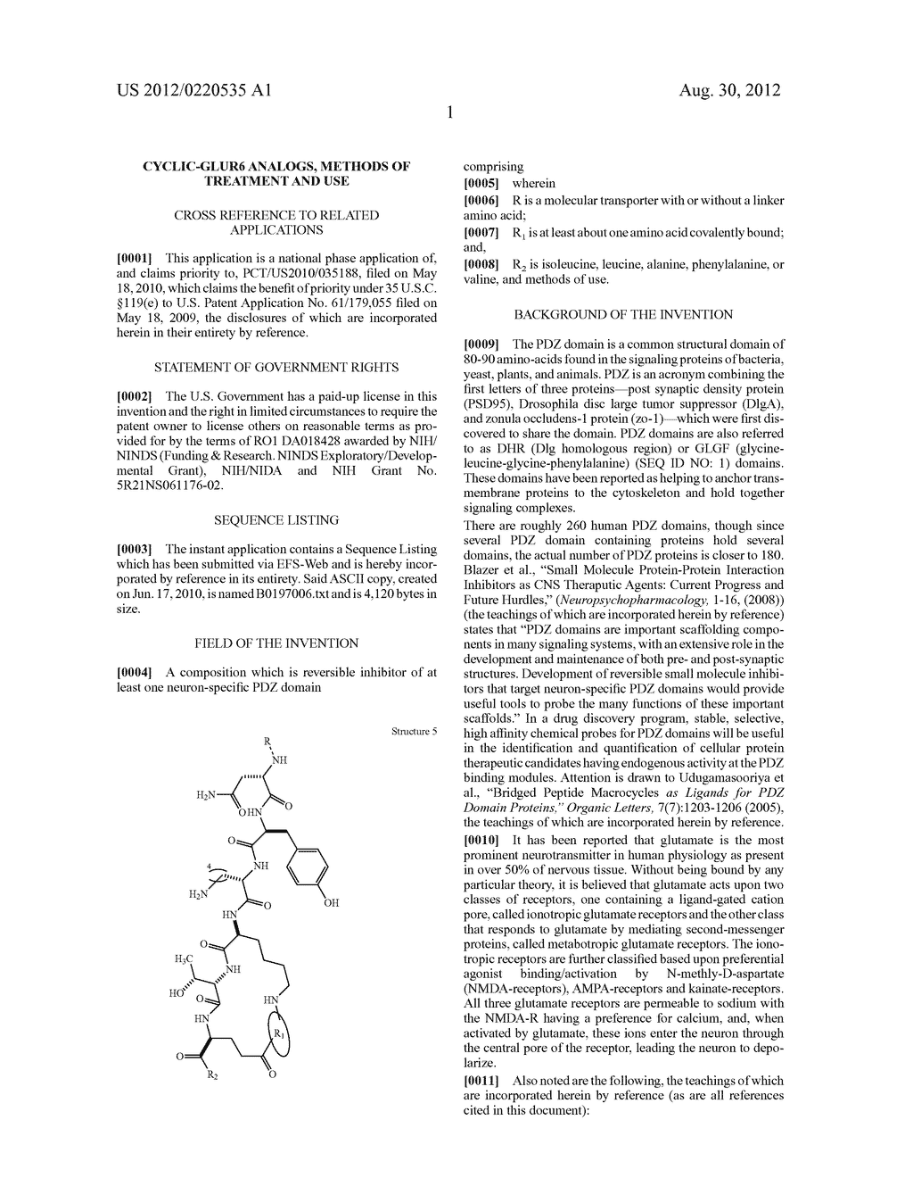 CYCLIC-GLUR6 ANALOGS, METHODS OF TREATMENT AND USE - diagram, schematic, and image 03