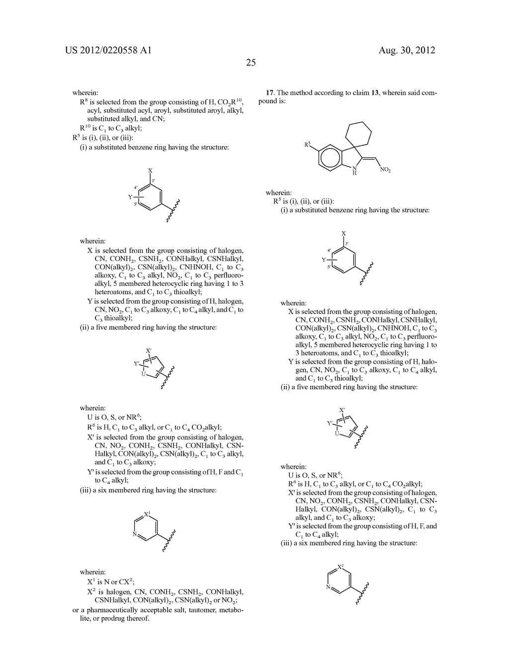 Methods of Treating Hormone-Related Conditions Using Thio-Oxindole     Derivatives - diagram, schematic, and image 26