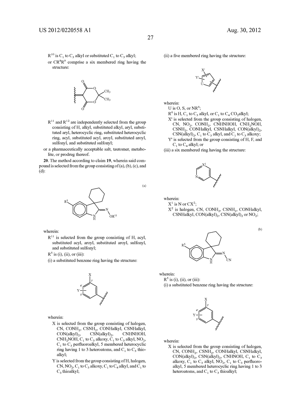 Methods of Treating Hormone-Related Conditions Using Thio-Oxindole     Derivatives - diagram, schematic, and image 28