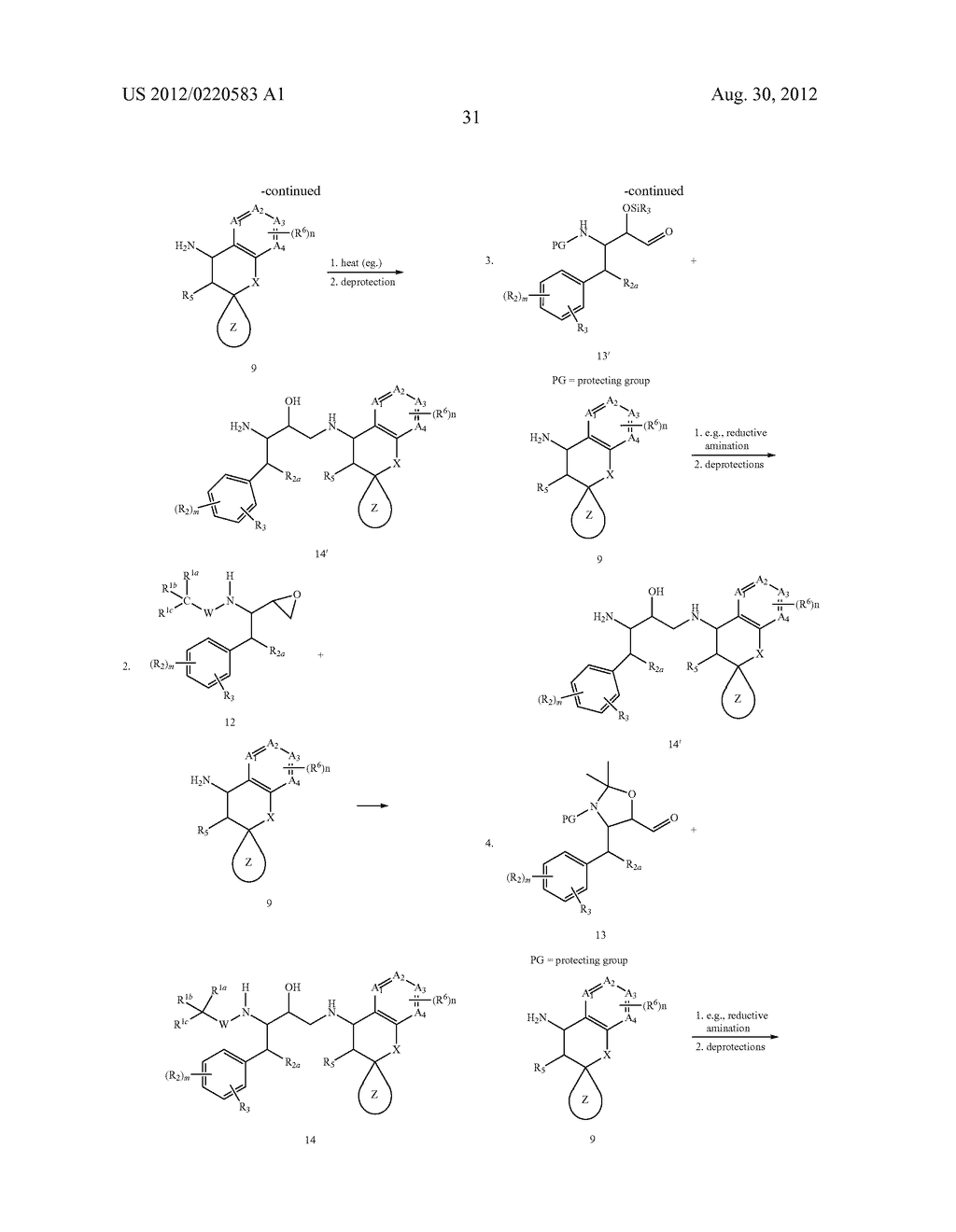 SUBSTITUTED HYDROXYETHYL AMINE COMPOUNDS AS BETA-SECRETASE MODULATORS AND     METHODS OF USE - diagram, schematic, and image 32