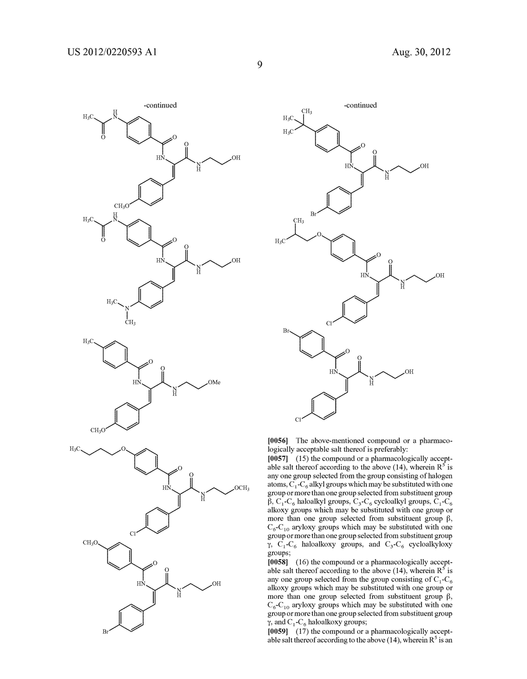 Substituted Acrylamide Derivative and Pharmaceutical Composition     Comprising the Same - diagram, schematic, and image 10