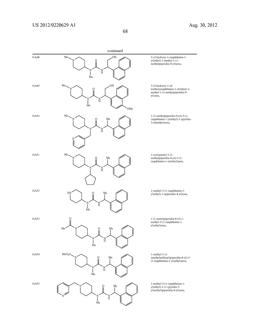 ASYMMETRIC UREAS AND MEDICAL USES THEREOF - diagram, schematic, and image 69