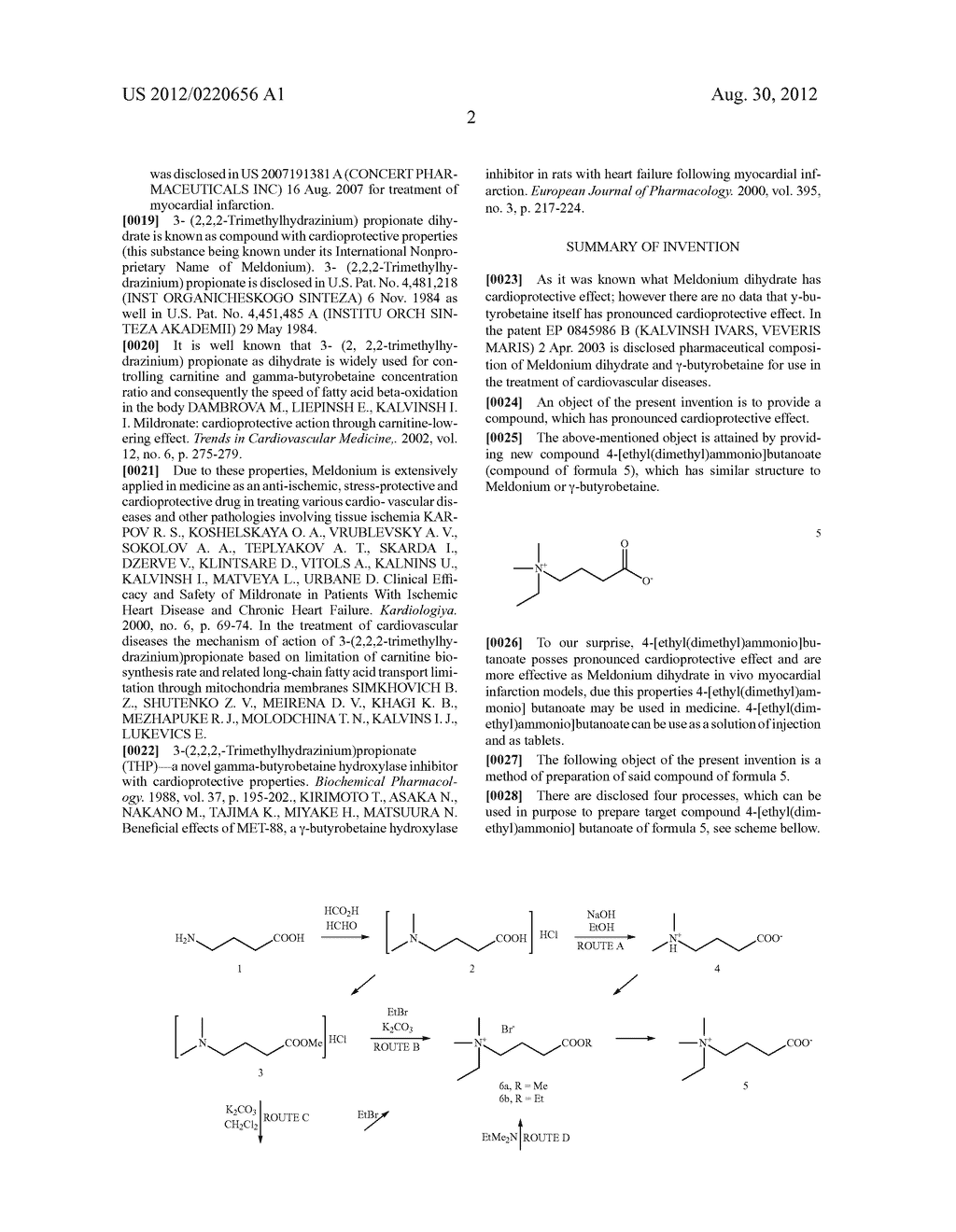 USE OF 4-[ETHYL(DIMETHYL)AMMONIO]BUTANOATE IN THE TREATMENT OF     CARDIOVASCULAR DISEASE - diagram, schematic, and image 03