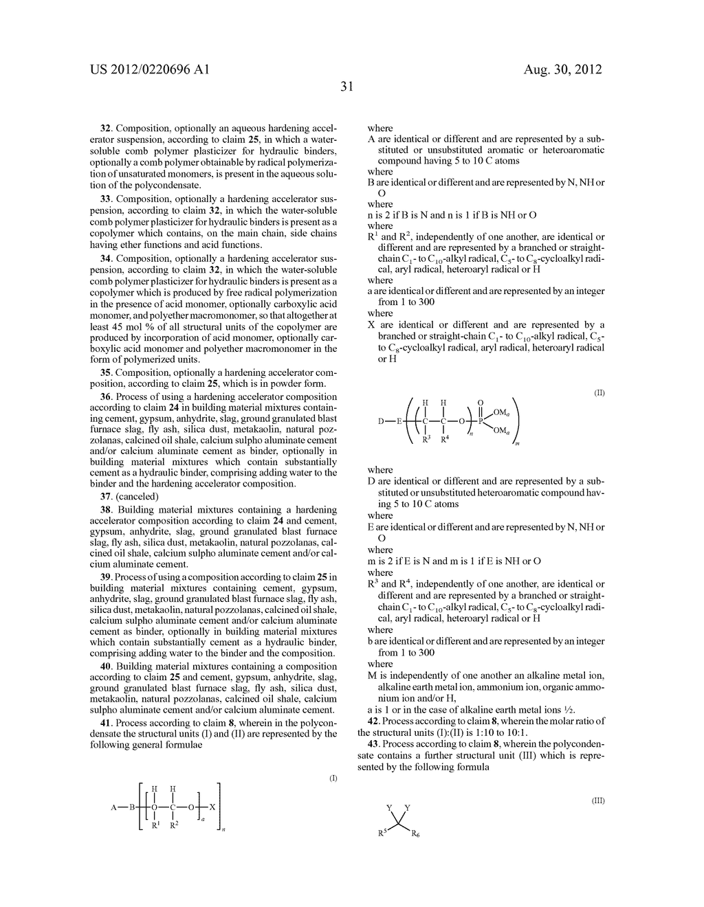 Hardening Accelerator Composition Containing Phosphated Polycondensates - diagram, schematic, and image 35