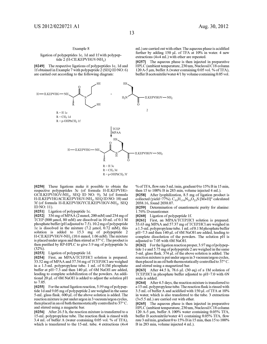 Method for Native Ligation of Polypeptides - diagram, schematic, and image 18