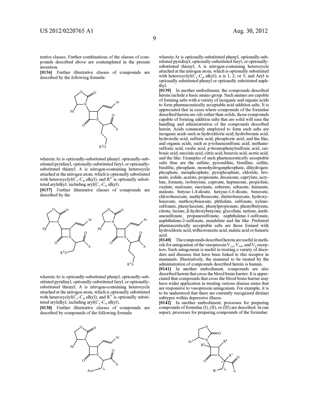 BETA-LACTAMYL PHENYLALANINE, CYSTEINE, AND SERINE VASOPRESSIN ANTAGONISTS - diagram, schematic, and image 11