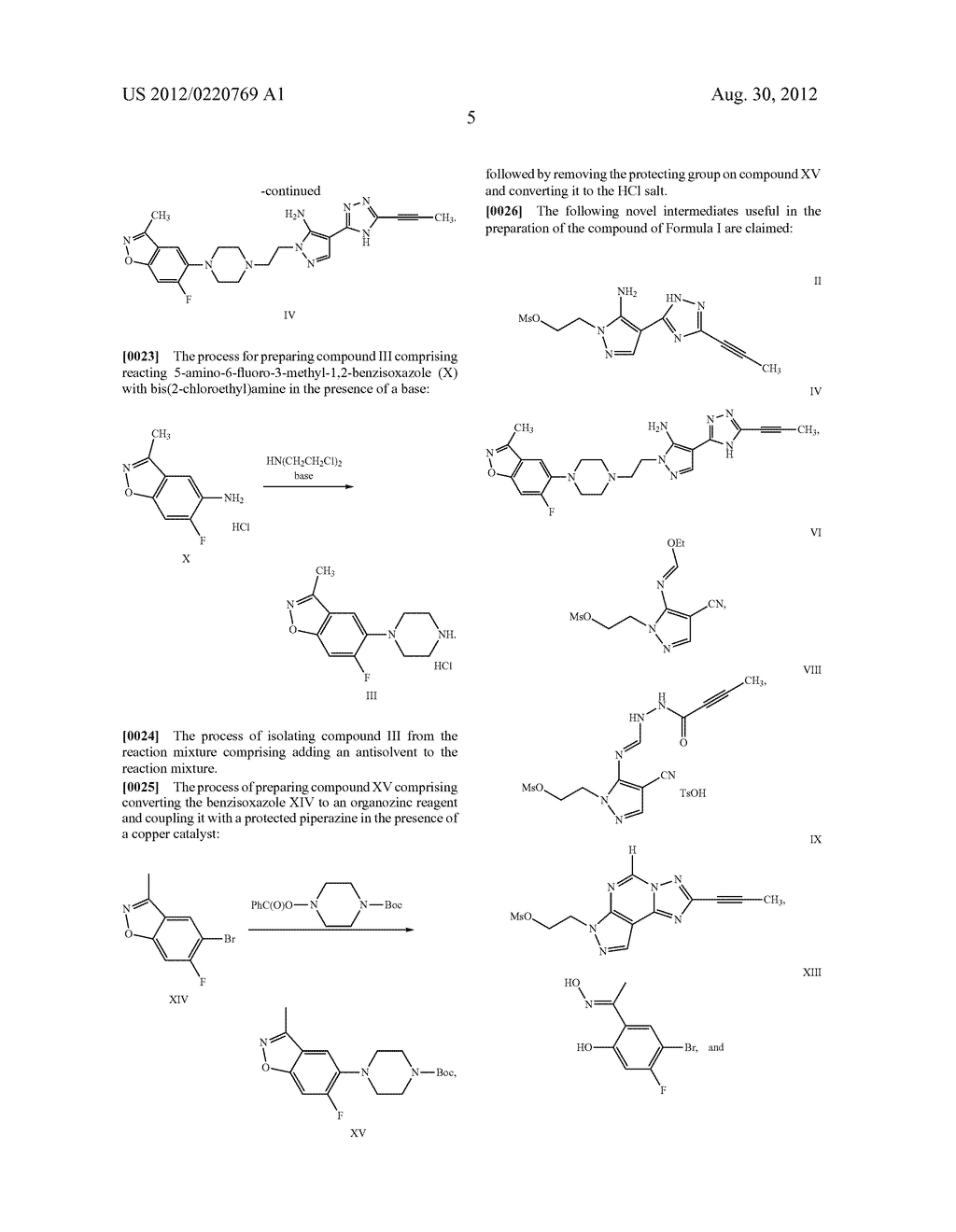 PROCESS FOR PREPARING A 2-ALKYNYL SUBSTITUTED     5-AMINO-PYRAZOLO-[4,3-e]-1,2,4-TRIAZOLO[1,5-c]PYRIMIDINE - diagram, schematic, and image 06