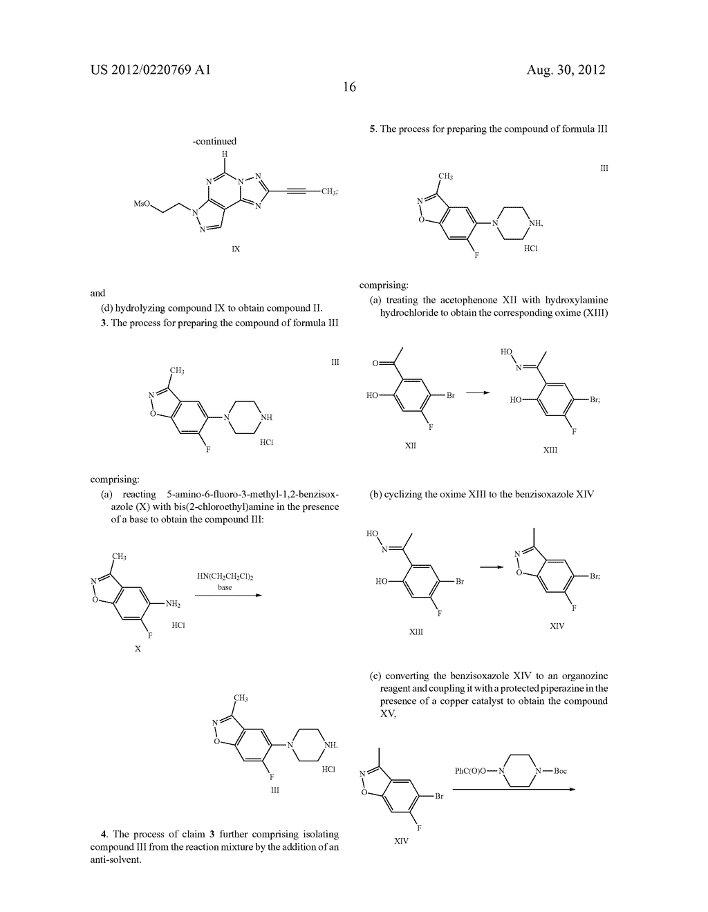 PROCESS FOR PREPARING A 2-ALKYNYL SUBSTITUTED     5-AMINO-PYRAZOLO-[4,3-e]-1,2,4-TRIAZOLO[1,5-c]PYRIMIDINE - diagram, schematic, and image 17