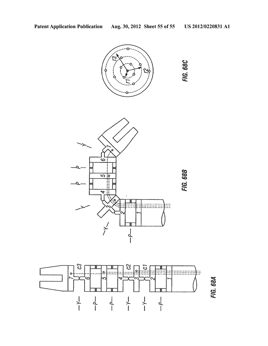 SURGICAL TOOL HAVING POSITIVELY POSITIONABLE TENDON-ACTUATED MULTI-DISK     WRIST JOINT - diagram, schematic, and image 56