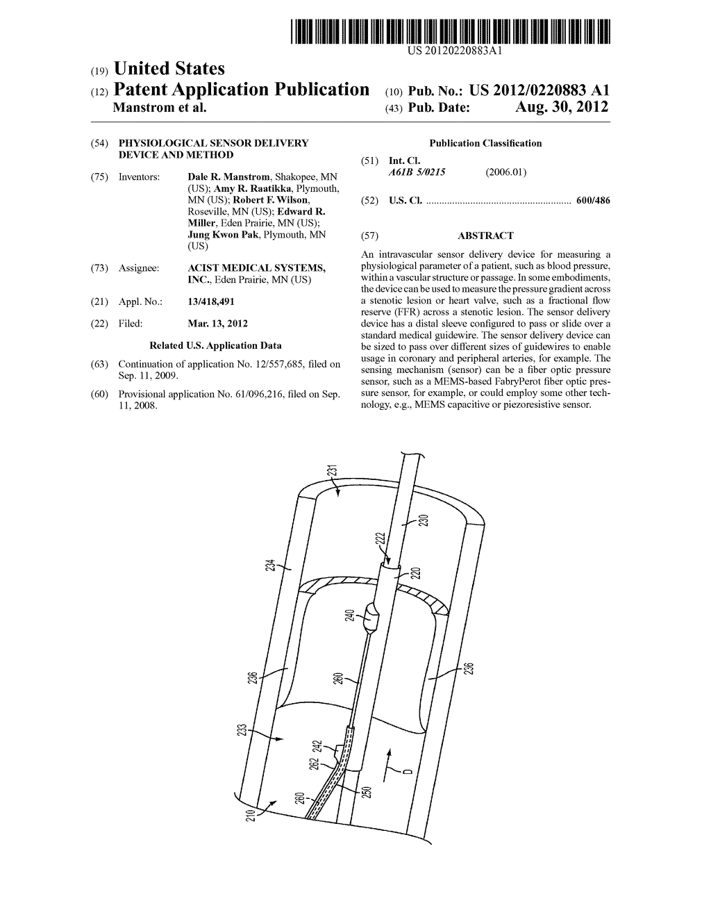 PHYSIOLOGICAL SENSOR DELIVERY DEVICE AND METHOD - diagram, schematic, and image 01