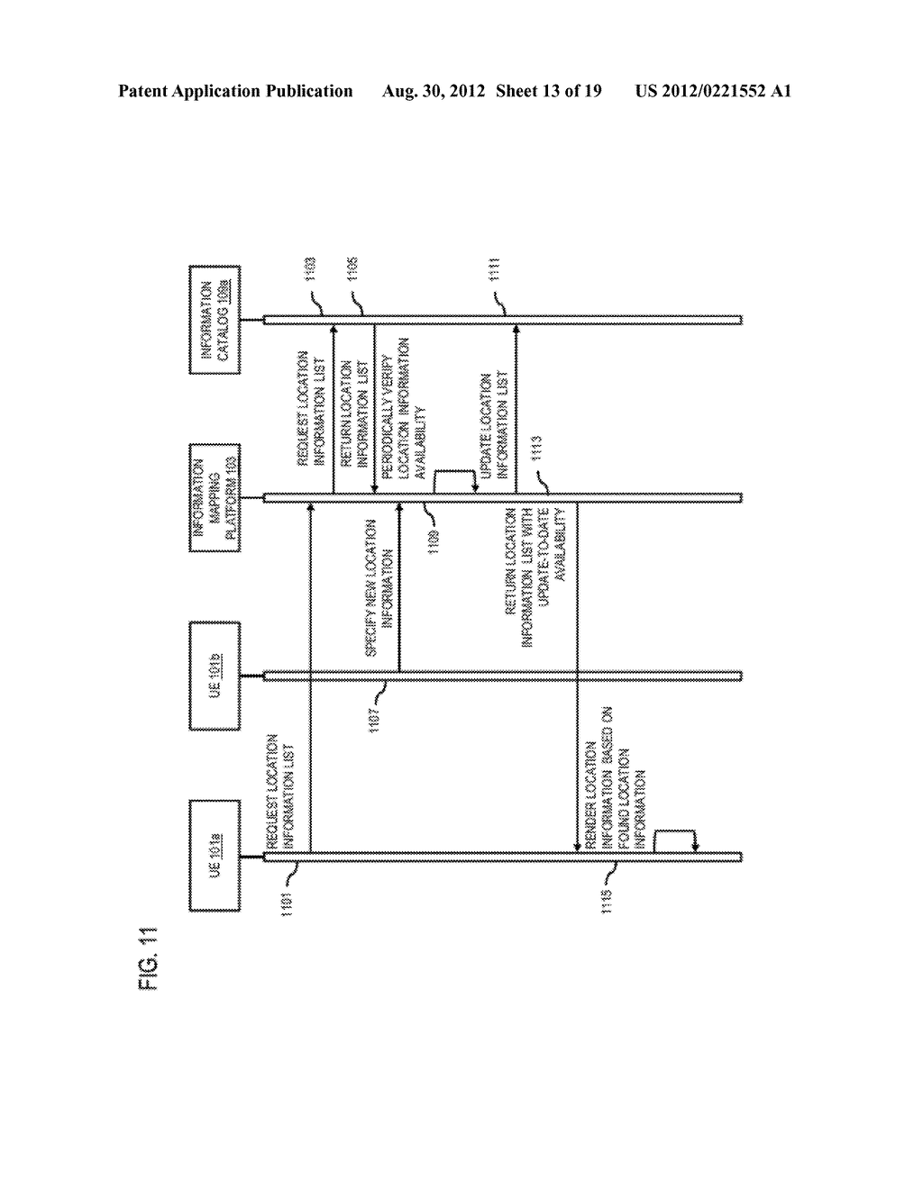 METHOD AND APPARATUS FOR PROVIDING AN ACTIVE SEARCH USER INTERFACE ELEMENT - diagram, schematic, and image 14