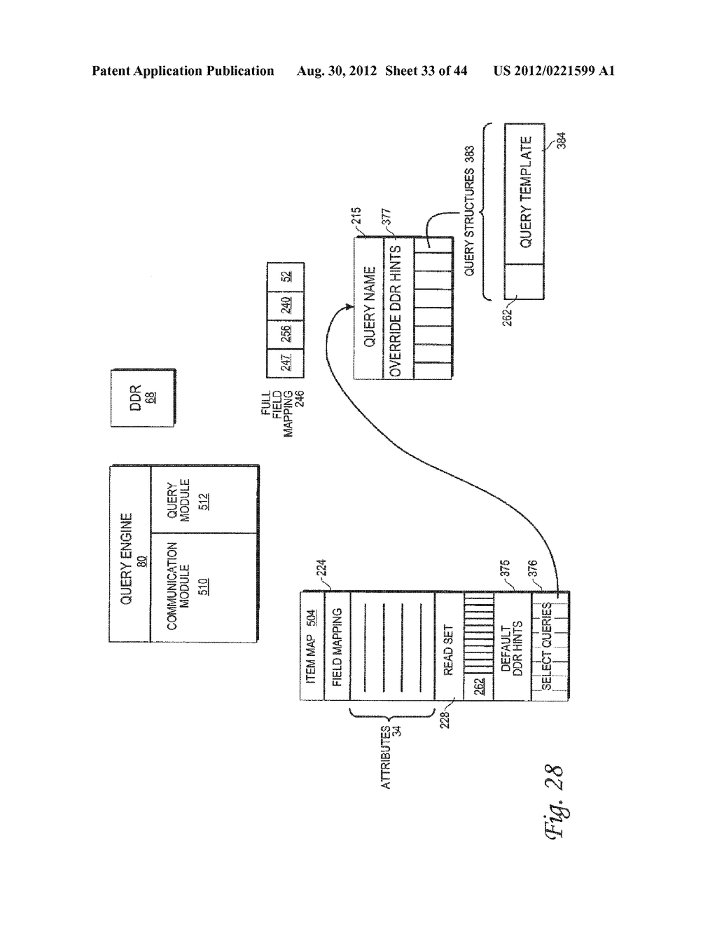 METHOD AND SYSTEM FOR A TRANSPARENT APPLICATION OF MULTIPLE QUERIES ACROSS     MULTIPLE DATA SOURCES - diagram, schematic, and image 34