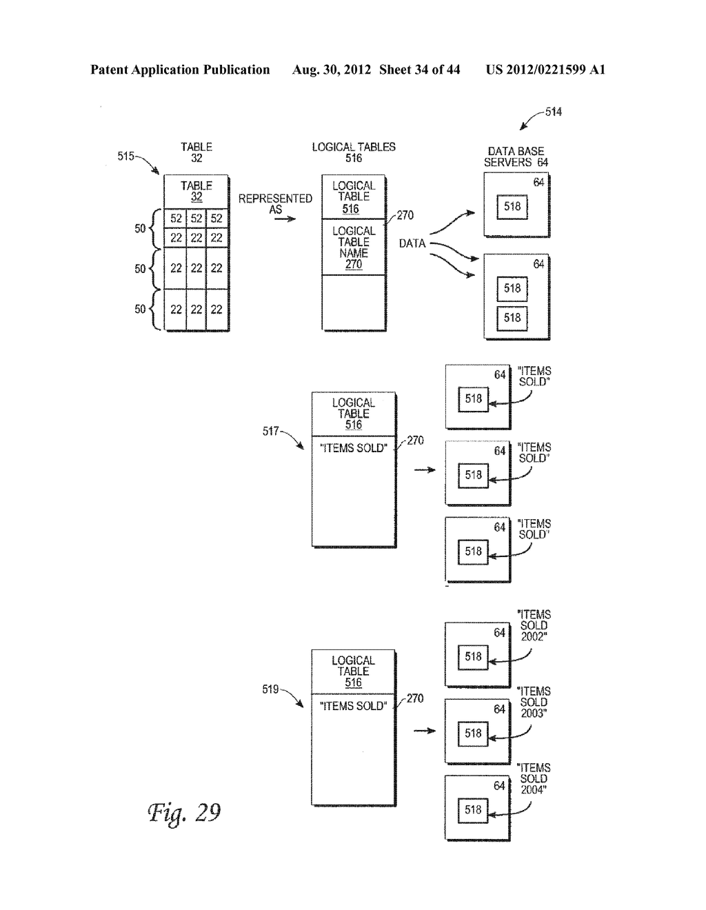METHOD AND SYSTEM FOR A TRANSPARENT APPLICATION OF MULTIPLE QUERIES ACROSS     MULTIPLE DATA SOURCES - diagram, schematic, and image 35